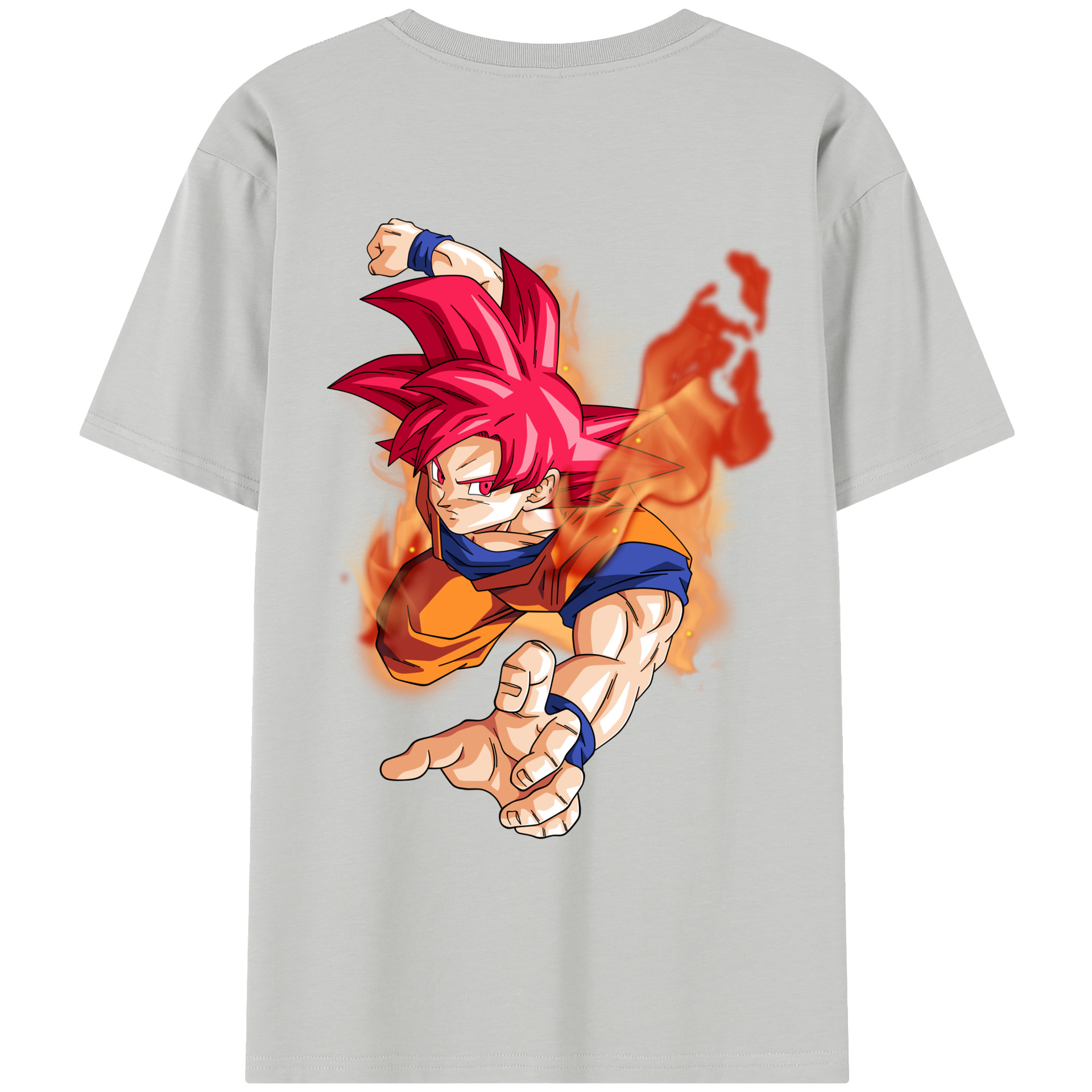 （画像用） ドラゴンボール 孫悟空（そん ごくう）Son Goku カカロット DRAGON BALL Kakarotto レディース半袖Tシャツ(バックプリント)