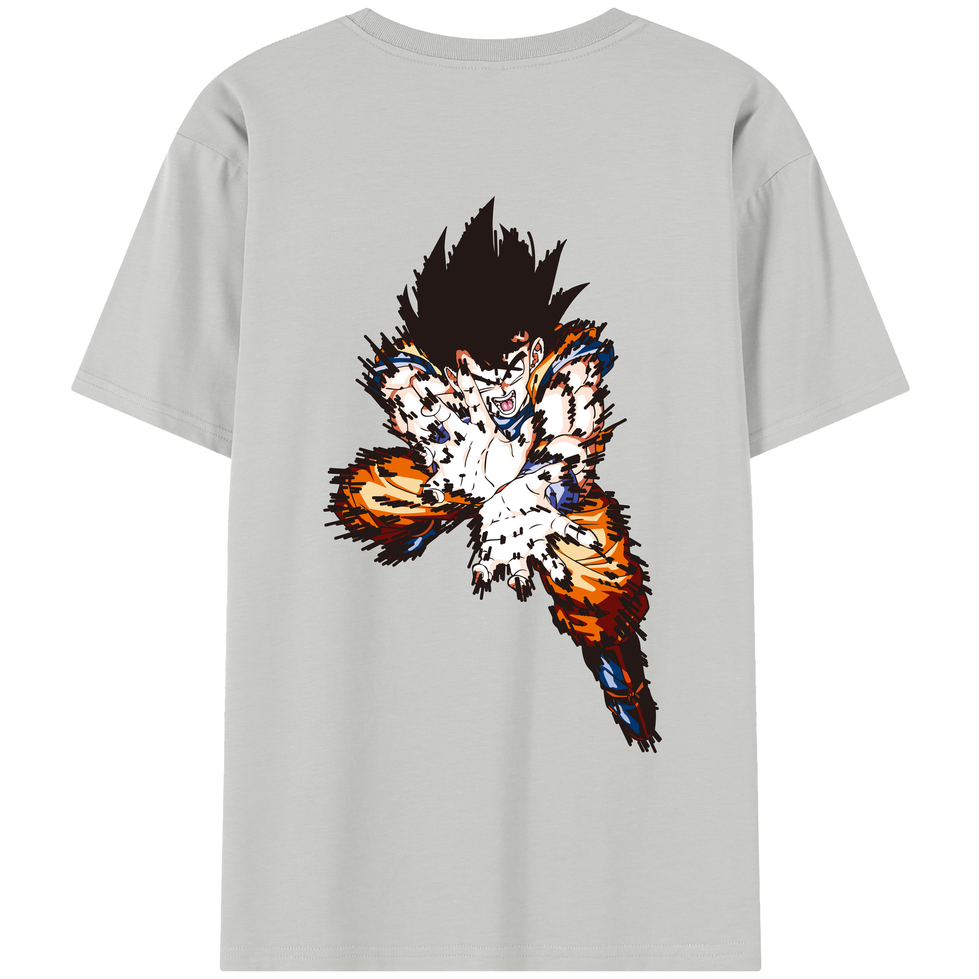 （画像用） ドラゴンボール 孫悟空（そん ごくう）Son Goku カカロット DRAGON BALL Kakarotto レディース半袖Tシャツ(バックプリント)