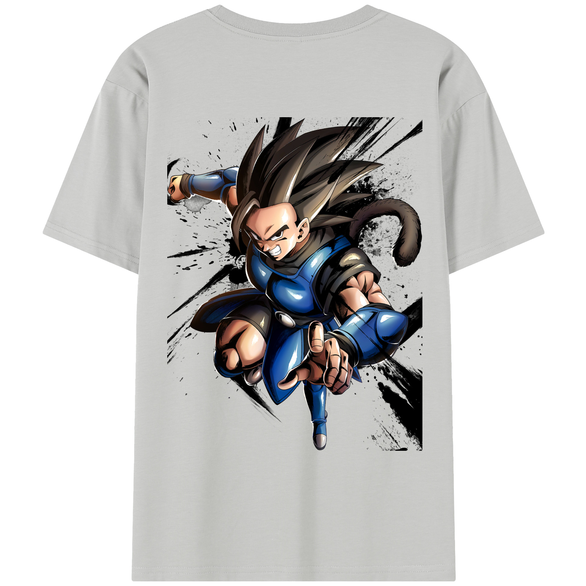 （画像用） ドラゴンボール ベジータ四世（Bejīta Yonsei）DRAGON BALL Vegeta IV レディース半袖Tシャツ(バックプリント)
