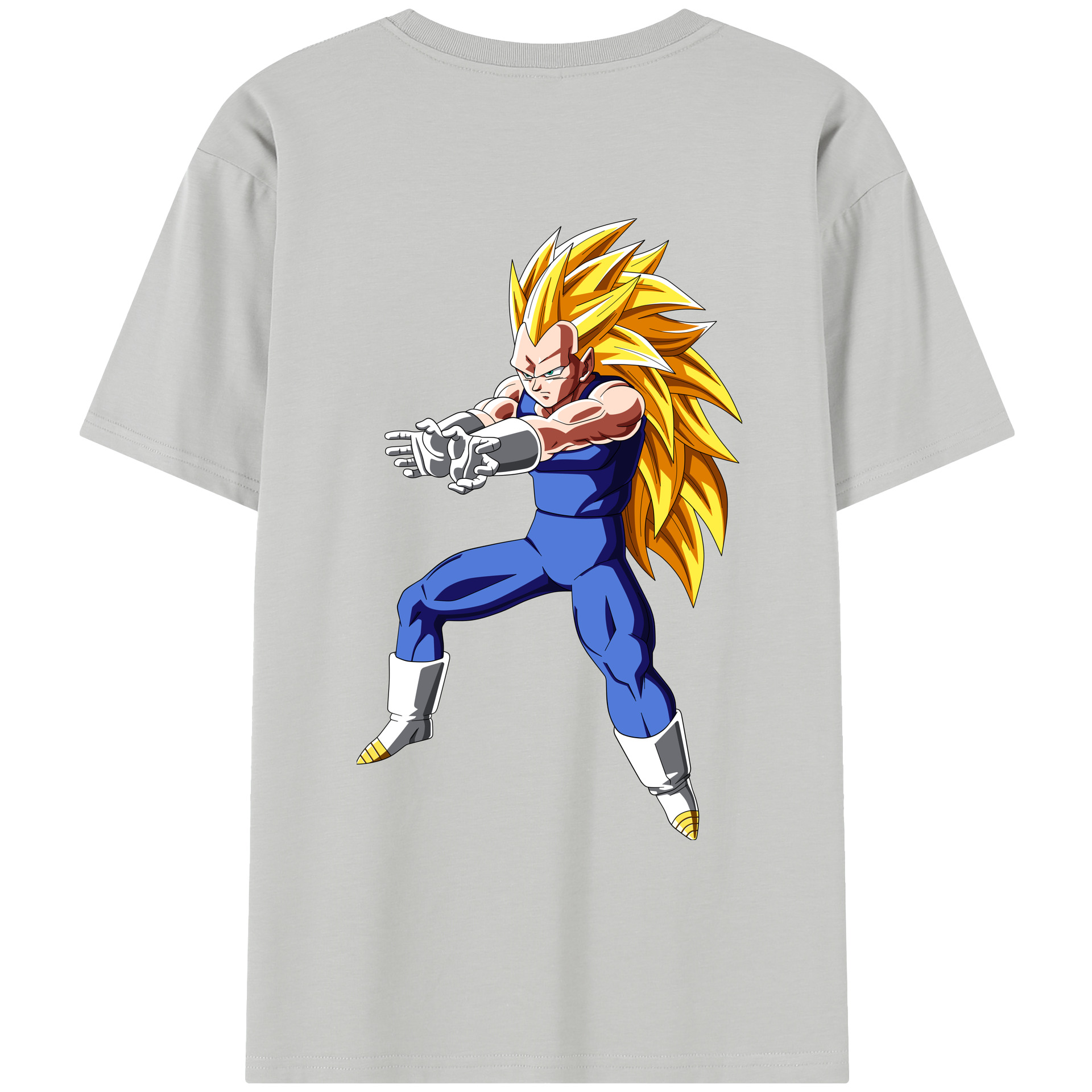 （画像用） ドラゴンボール ベジータ四世（Bejīta Yonsei）DRAGON BALL Vegeta IV レディース半袖Tシャツ(バックプリント)