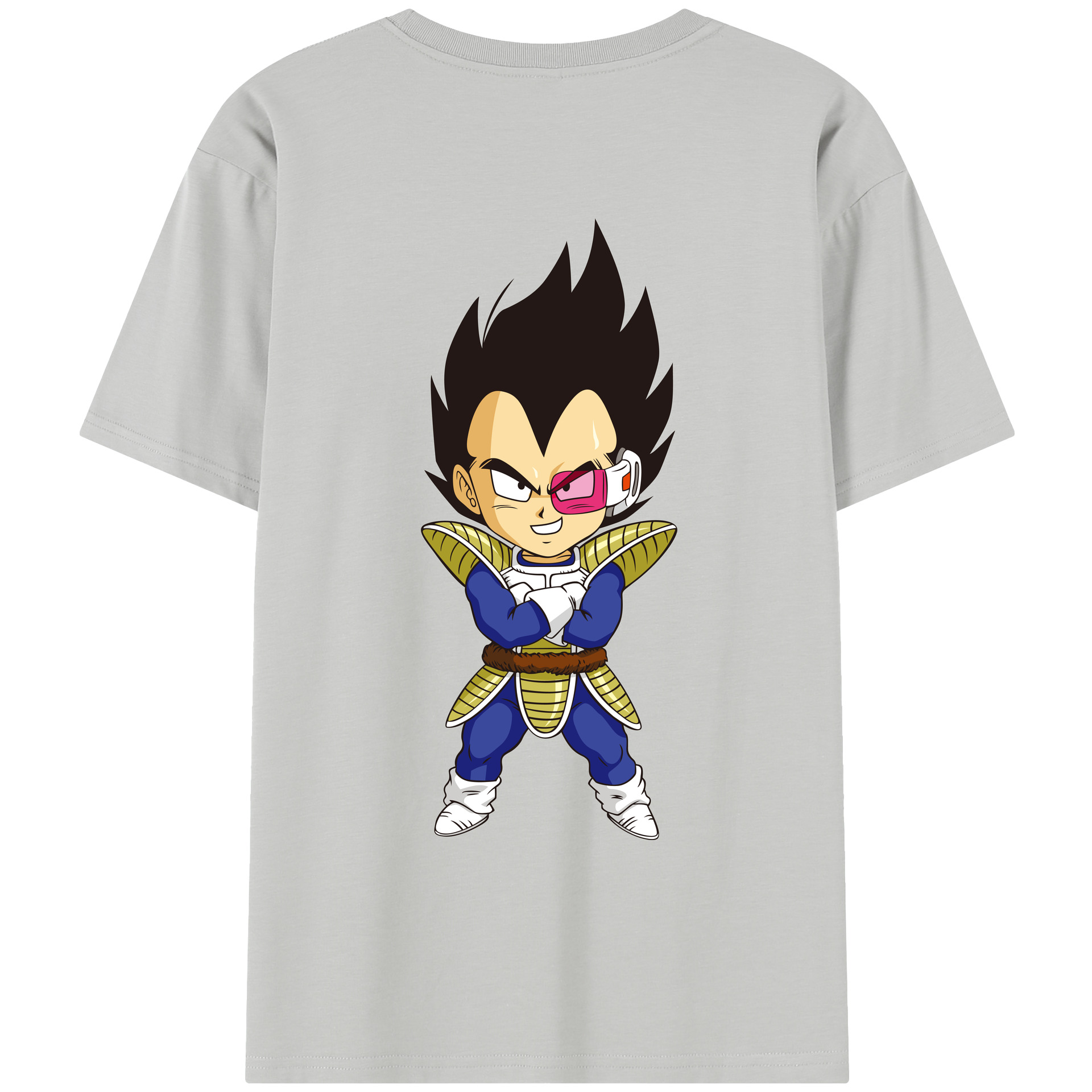（画像用） ドラゴンボール ベジータ四世（Bejīta Yonsei）DRAGON BALL Vegeta IV レディース半袖Tシャツ(バックプリント)