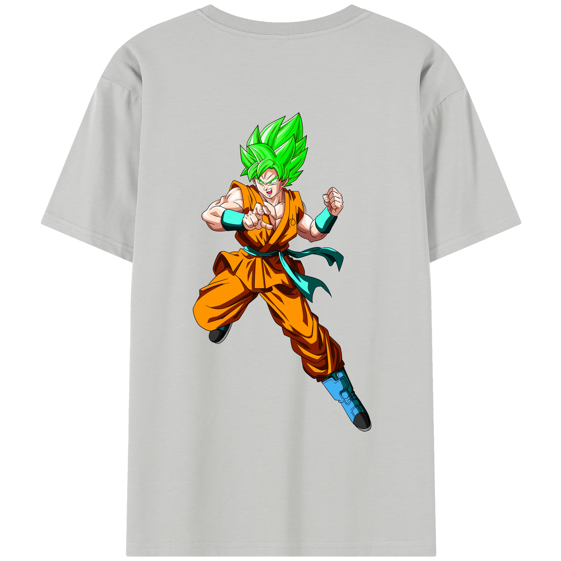 （画像用） ドラゴンボール 孫 悟飯（そんごはん）DRAGON BALL Son Gohan レディース半袖Tシャツ(バックプリント)