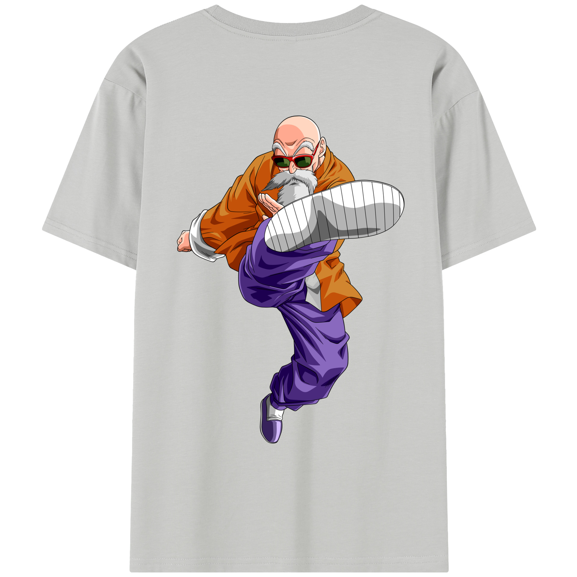 （画像用） ドラゴンボール 亀仙人（かめせんにん） DRAGON BALL Master Roshi Kame Sennin レディース半袖Tシャツ(バックプリント)