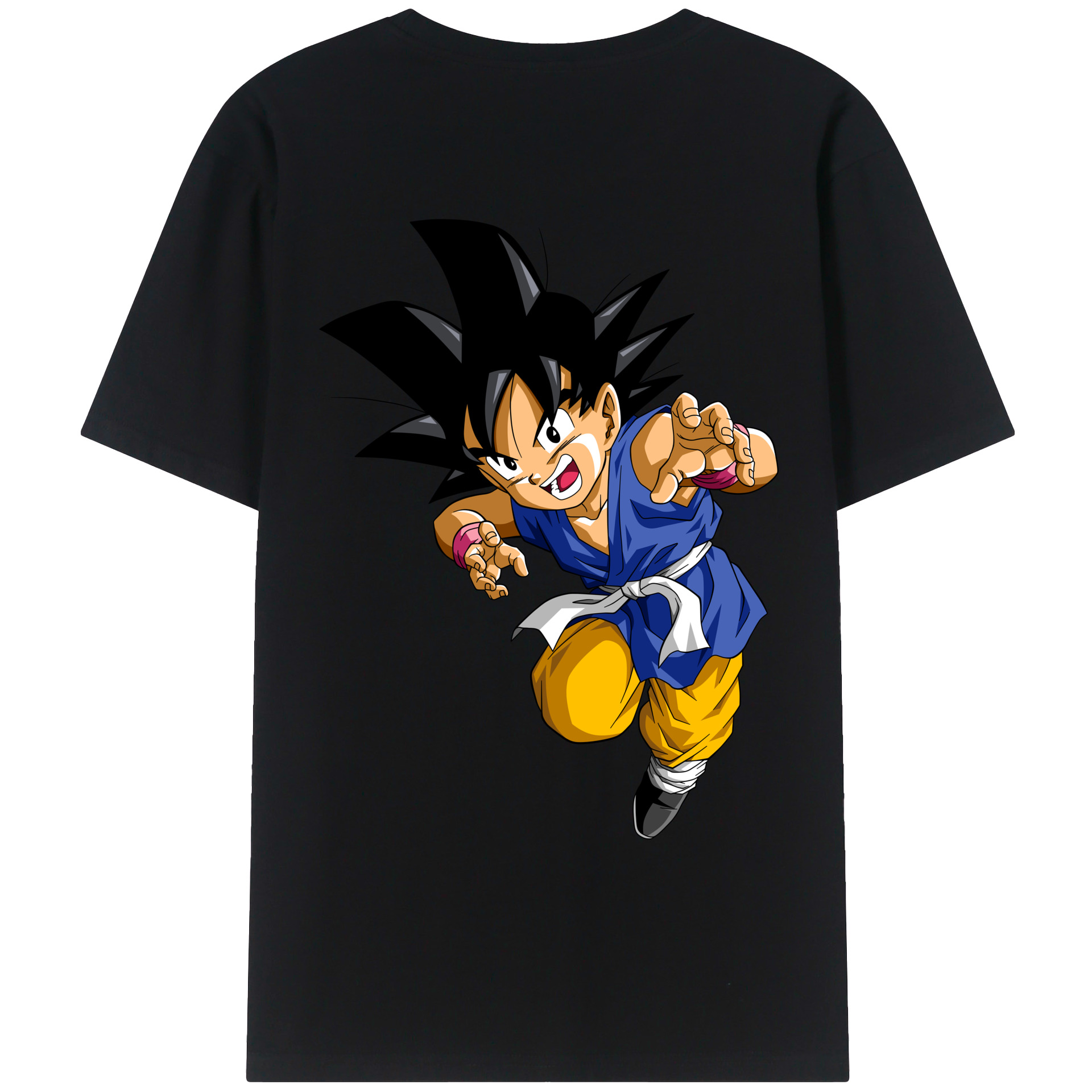 （画像用） ドラゴンボール 孫悟空（そん ごくう）Son Goku カカロット DRAGON BALL Kakarotto レディース半袖Tシャツ(バックプリント)