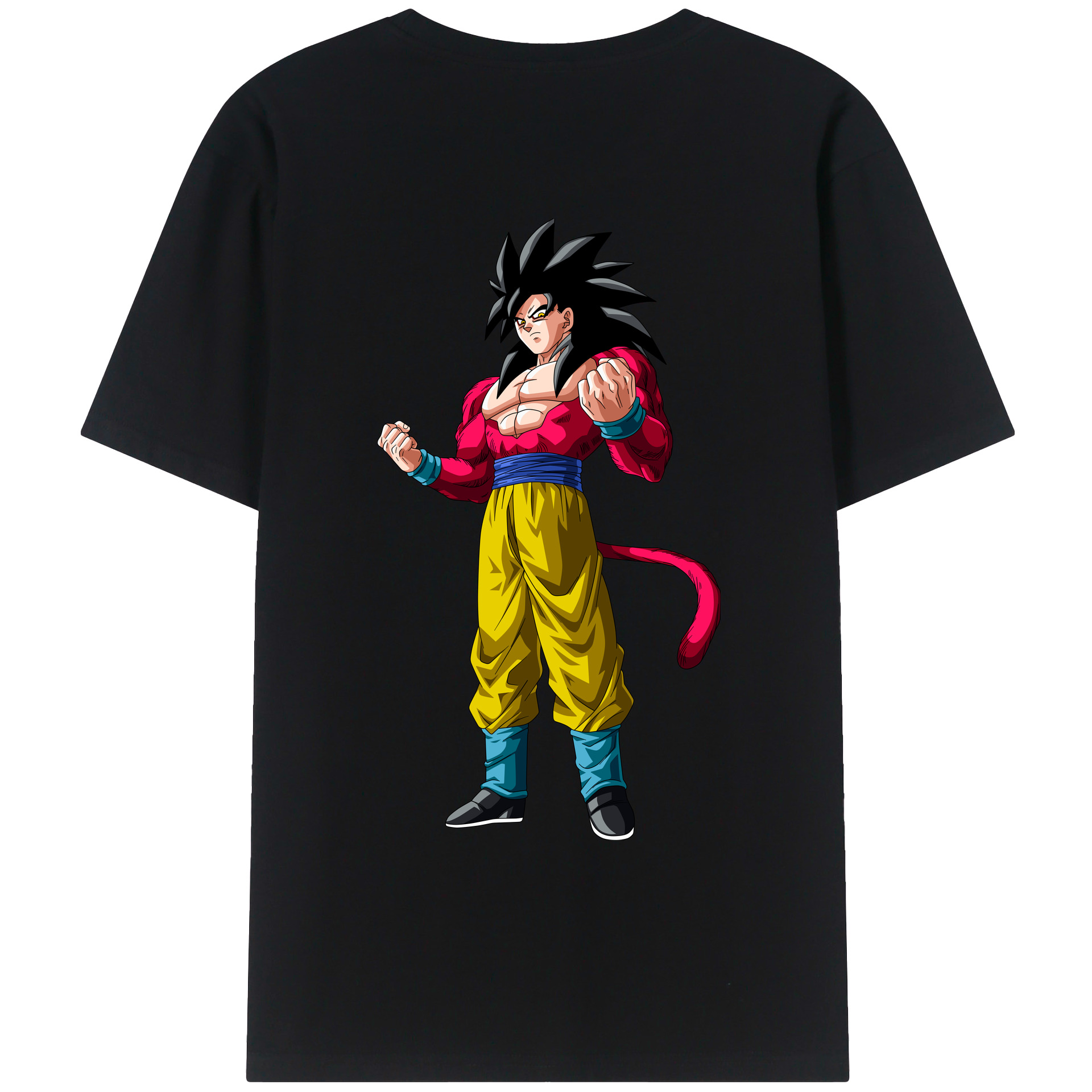 （画像用） ドラゴンボール 孫悟空（そん ごくう）Son Goku カカロット DRAGON BALL Kakarotto レディース半袖Tシャツ(バックプリント)