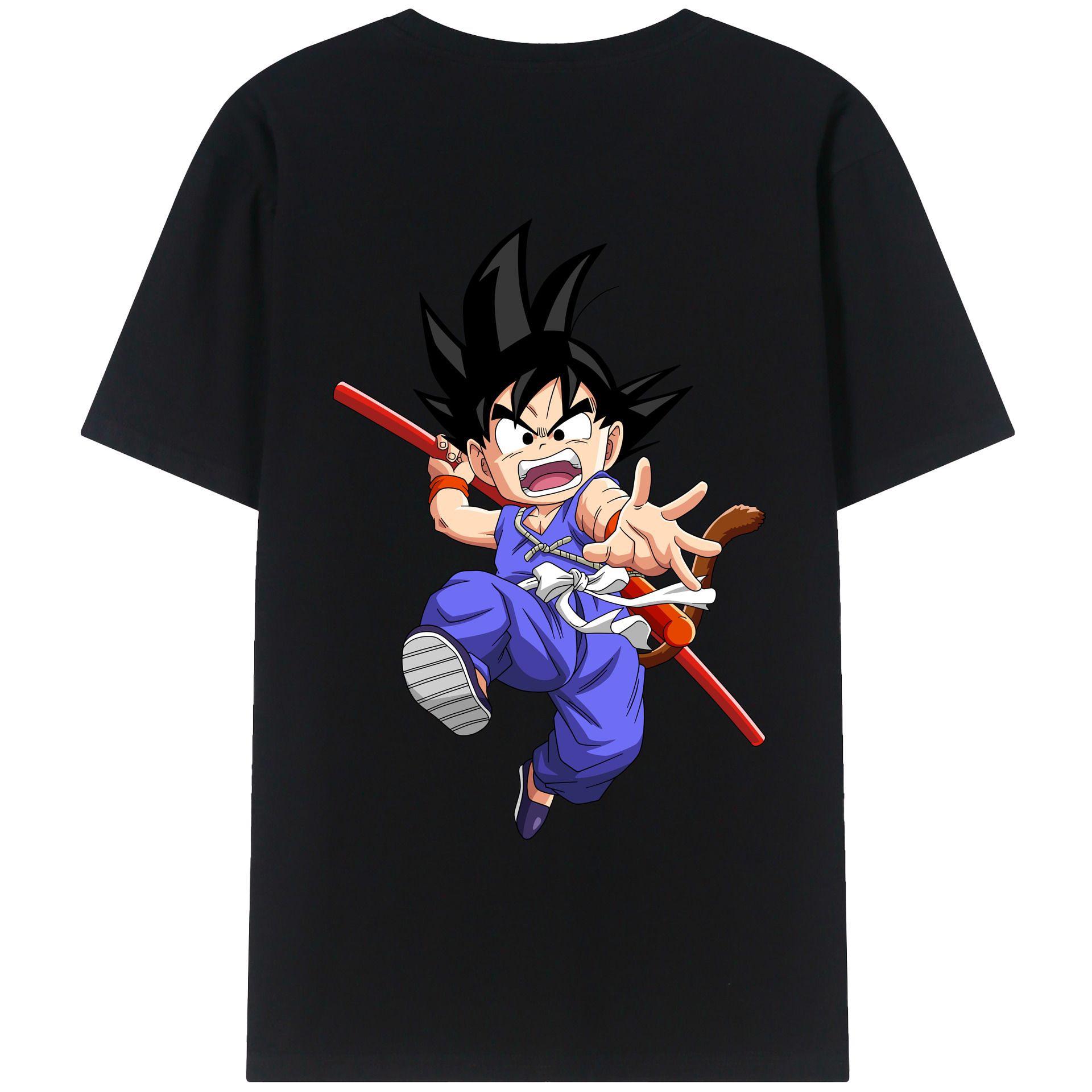 （画像用） ドラゴンボール 孫悟空（そん ごくう）Son Goku カカロット DRAGON BALL Kakarotto レディース半袖Tシャツ(バックプリント)