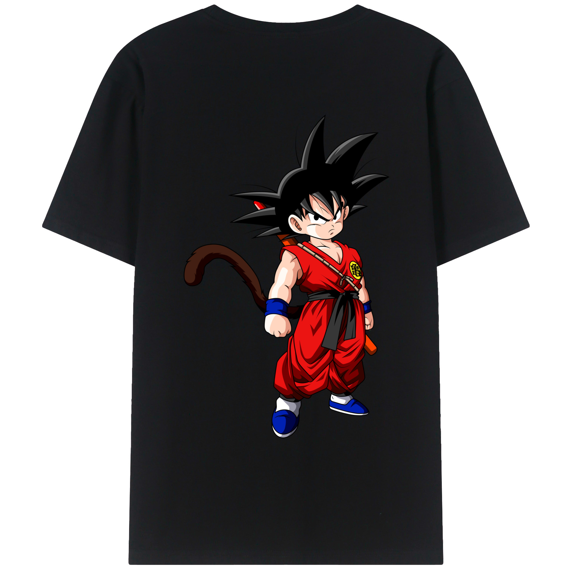 （画像用） ドラゴンボール 孫悟空（そん ごくう）Son Goku カカロット DRAGON BALL Kakarotto レディース半袖Tシャツ(バックプリント)