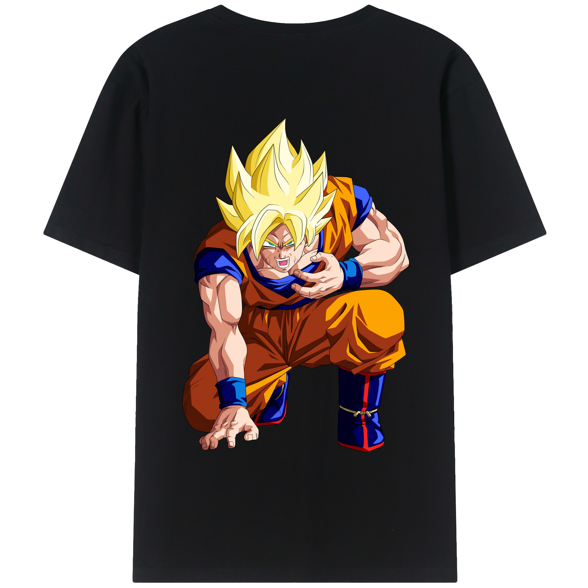 （画像用） ドラゴンボール 孫悟空（そん ごくう）Son Goku カカロット DRAGON BALL Kakarotto レディース半袖Tシャツ(バックプリント)