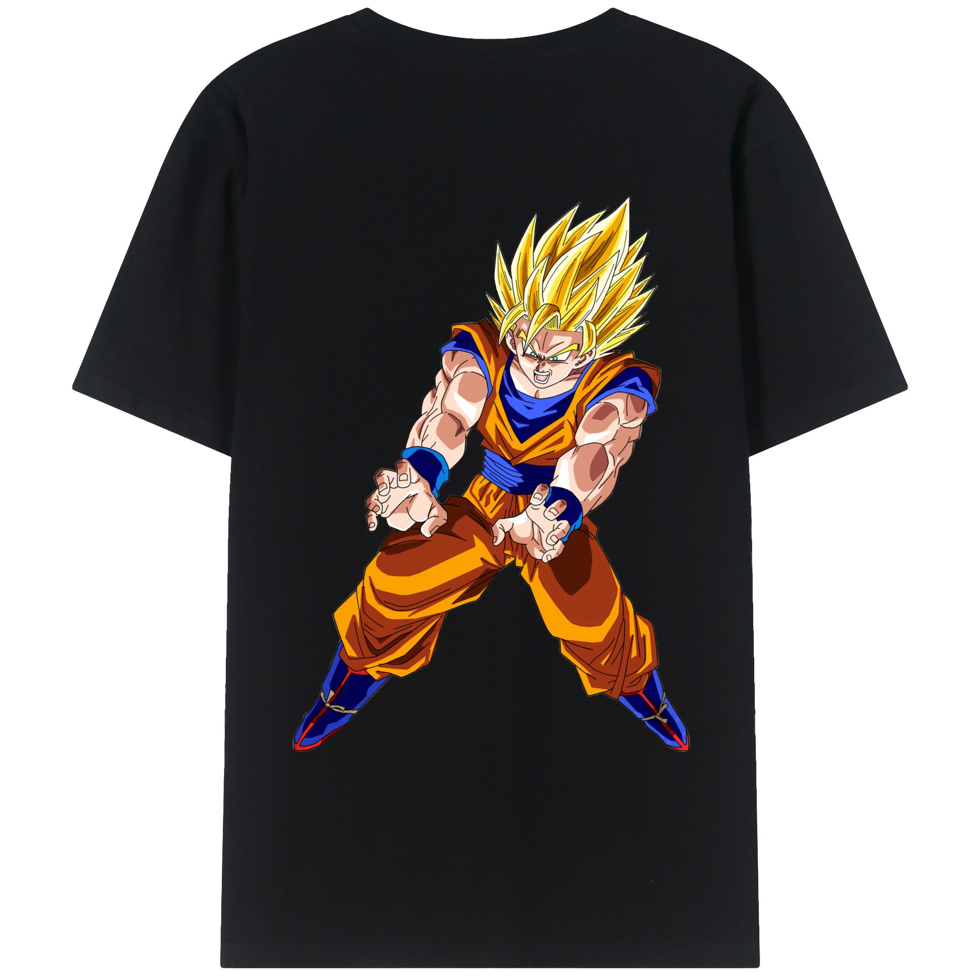 （画像用） ドラゴンボール 孫悟空（そん ごくう）Son Goku カカロット DRAGON BALL Kakarotto レディース半袖Tシャツ(バックプリント)