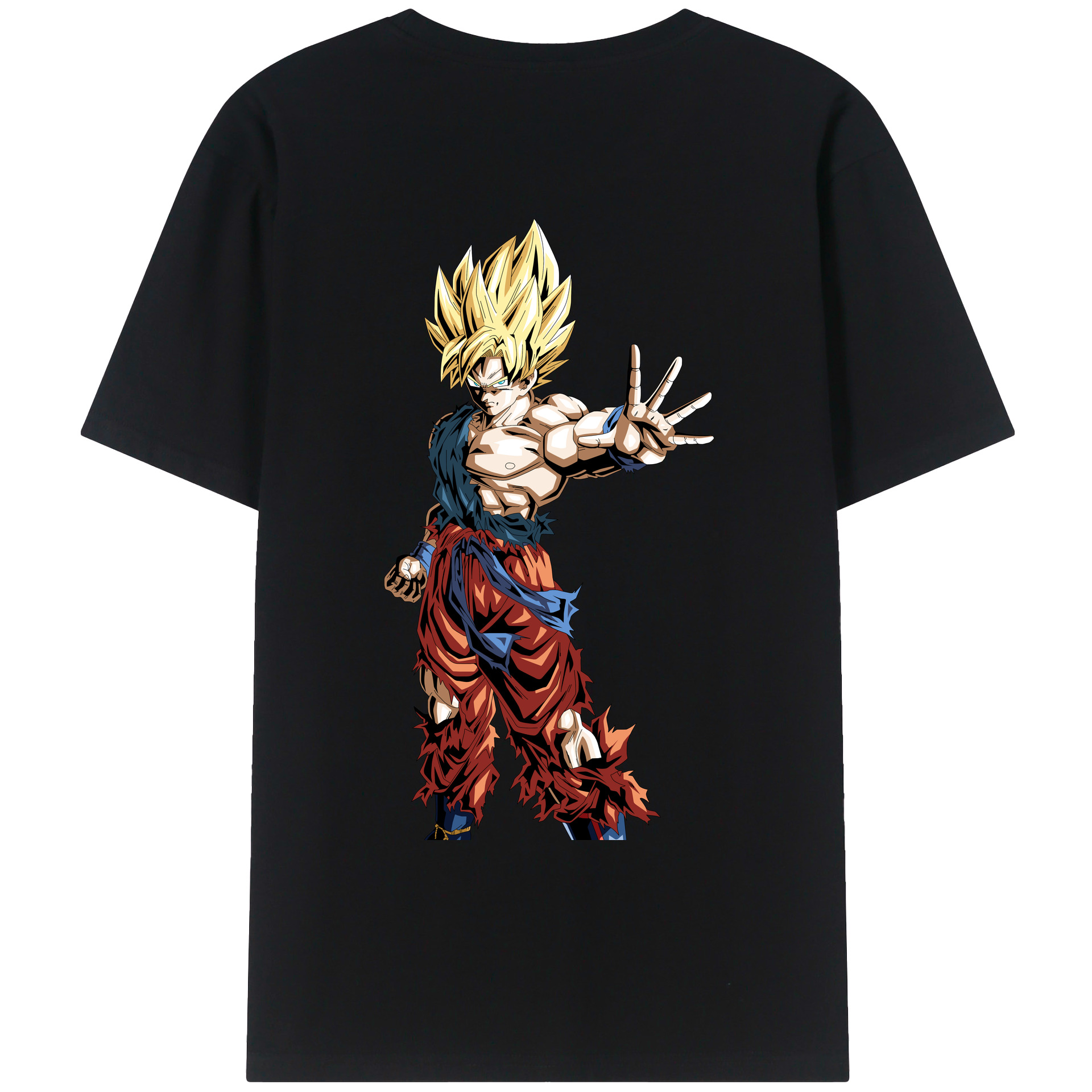 （画像用） ドラゴンボール 孫悟空（そん ごくう）Son Goku カカロット DRAGON BALL Kakarotto レディース半袖Tシャツ(バックプリント)