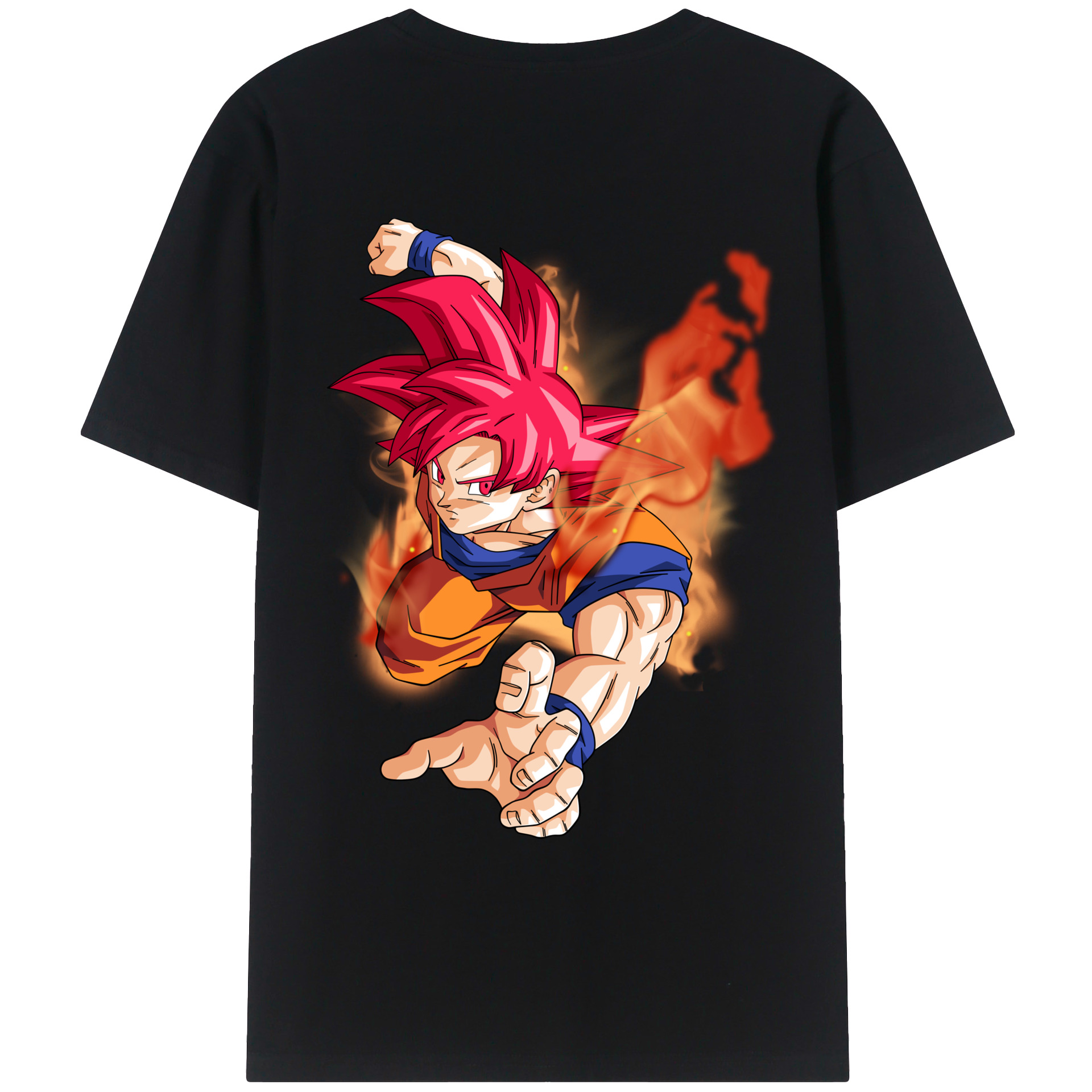 （画像用） ドラゴンボール 孫悟空（そん ごくう）Son Goku カカロット DRAGON BALL Kakarotto レディース半袖Tシャツ(バックプリント)