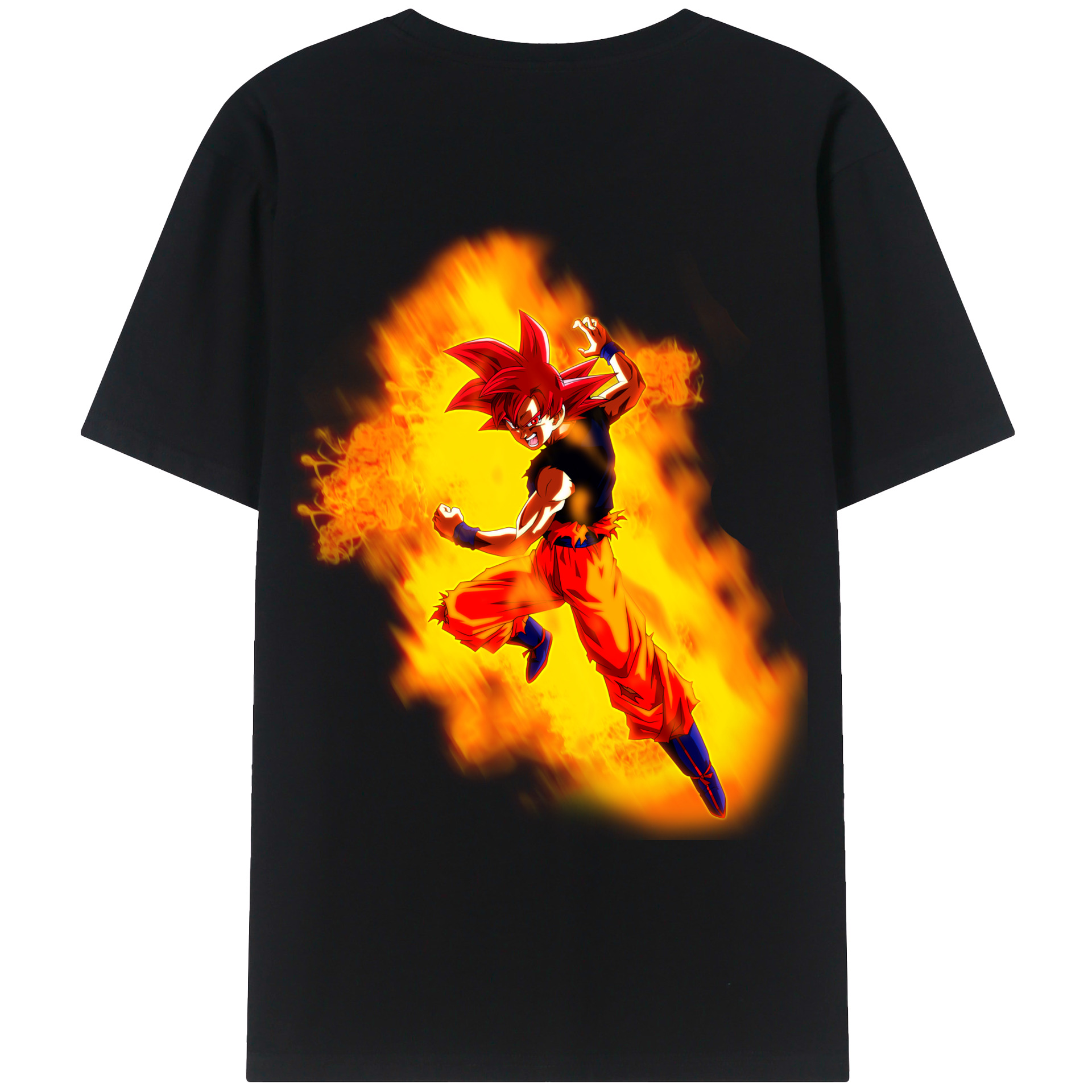 （画像用） ドラゴンボール 孫悟空（そん ごくう）Son Goku カカロット DRAGON BALL Kakarotto レディース半袖Tシャツ(バックプリント)