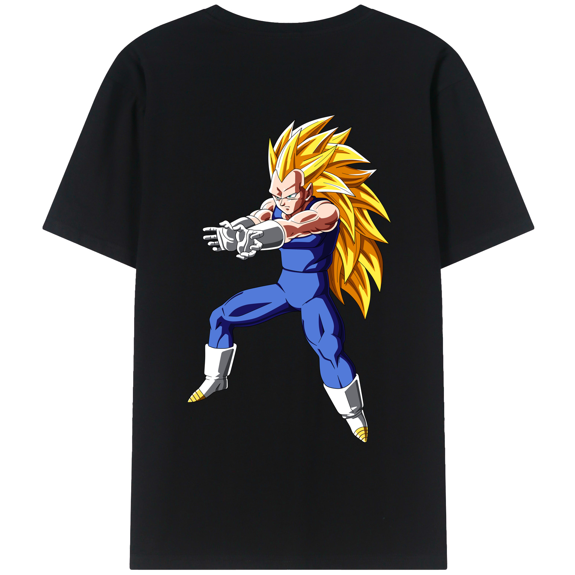 （画像用） ドラゴンボール ベジータ四世（Bejīta Yonsei）DRAGON BALL Vegeta IV レディース半袖Tシャツ(バックプリント)