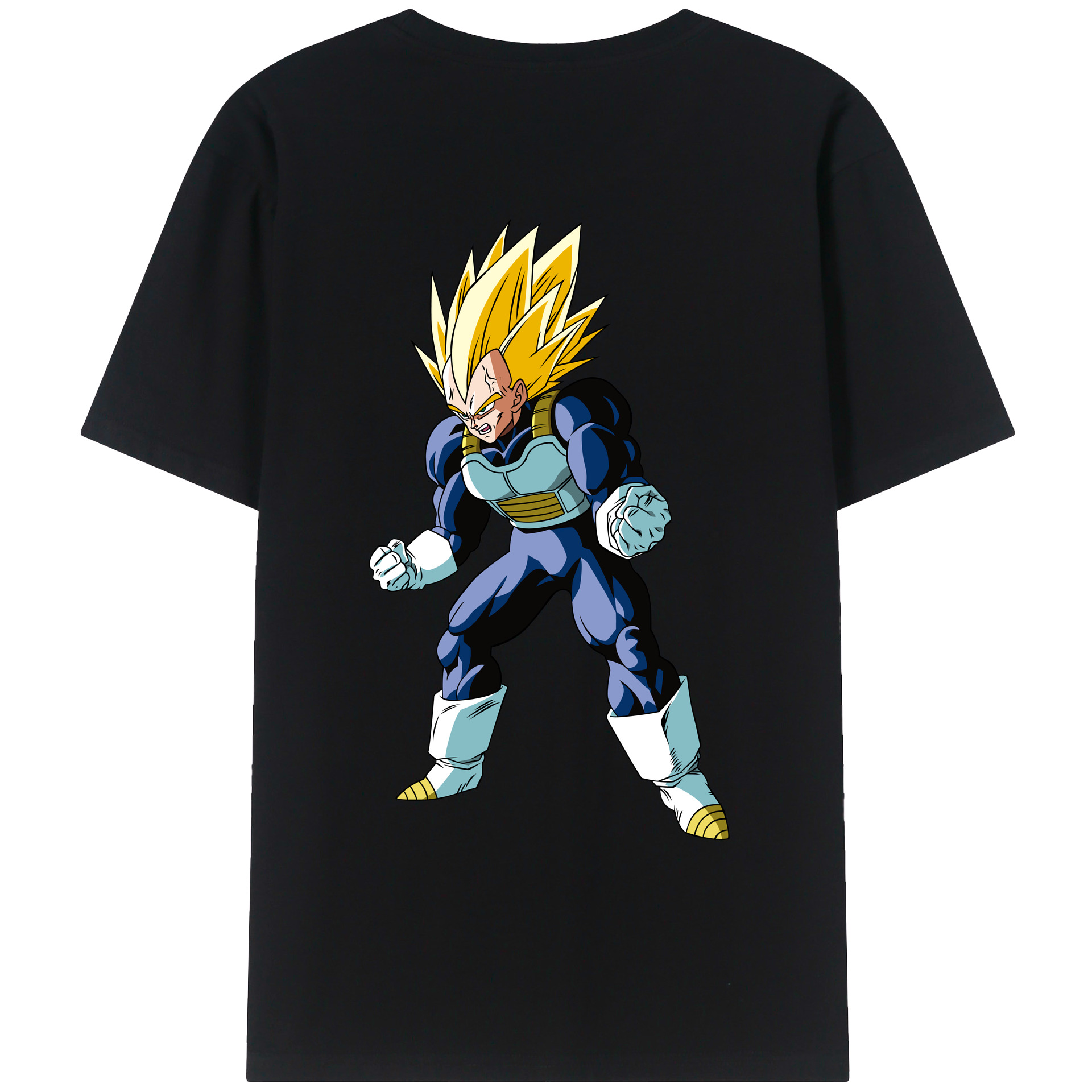 （画像用） ドラゴンボール ベジータ四世（Bejīta Yonsei）DRAGON BALL Vegeta IV レディース半袖Tシャツ(バックプリント)