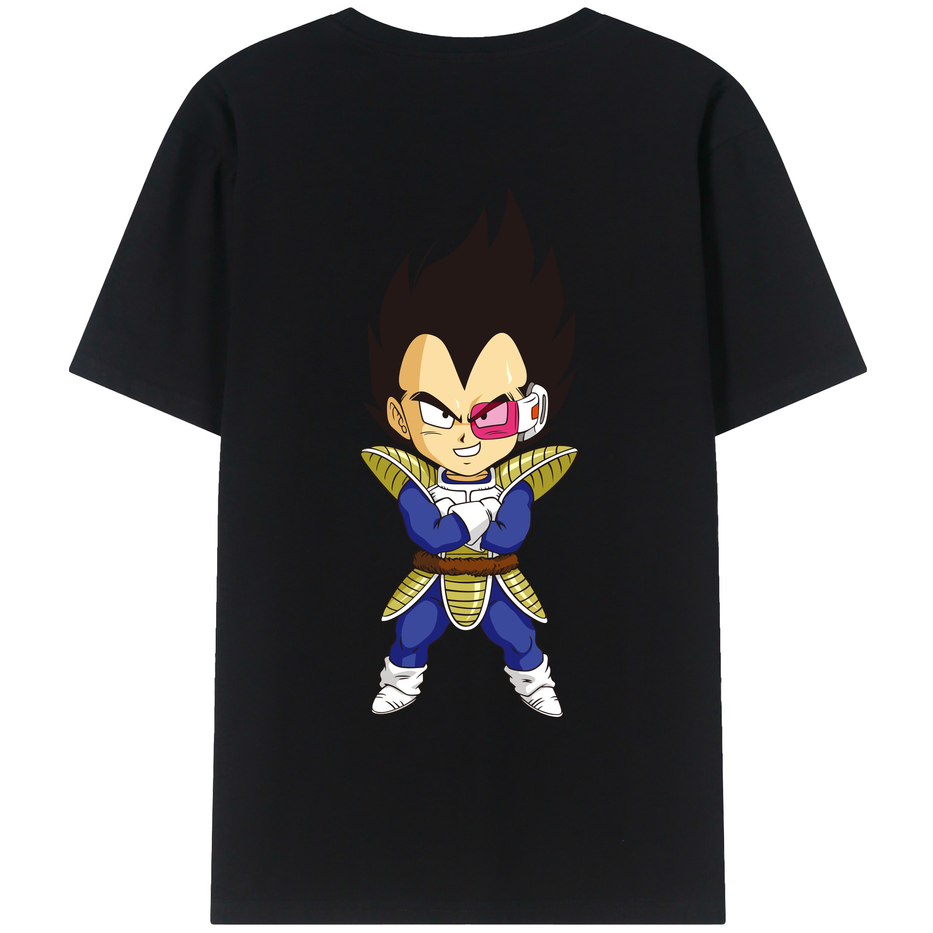 （画像用） ドラゴンボール ベジータ四世（Bejīta Yonsei）DRAGON BALL Vegeta IV レディース半袖Tシャツ(バックプリント)