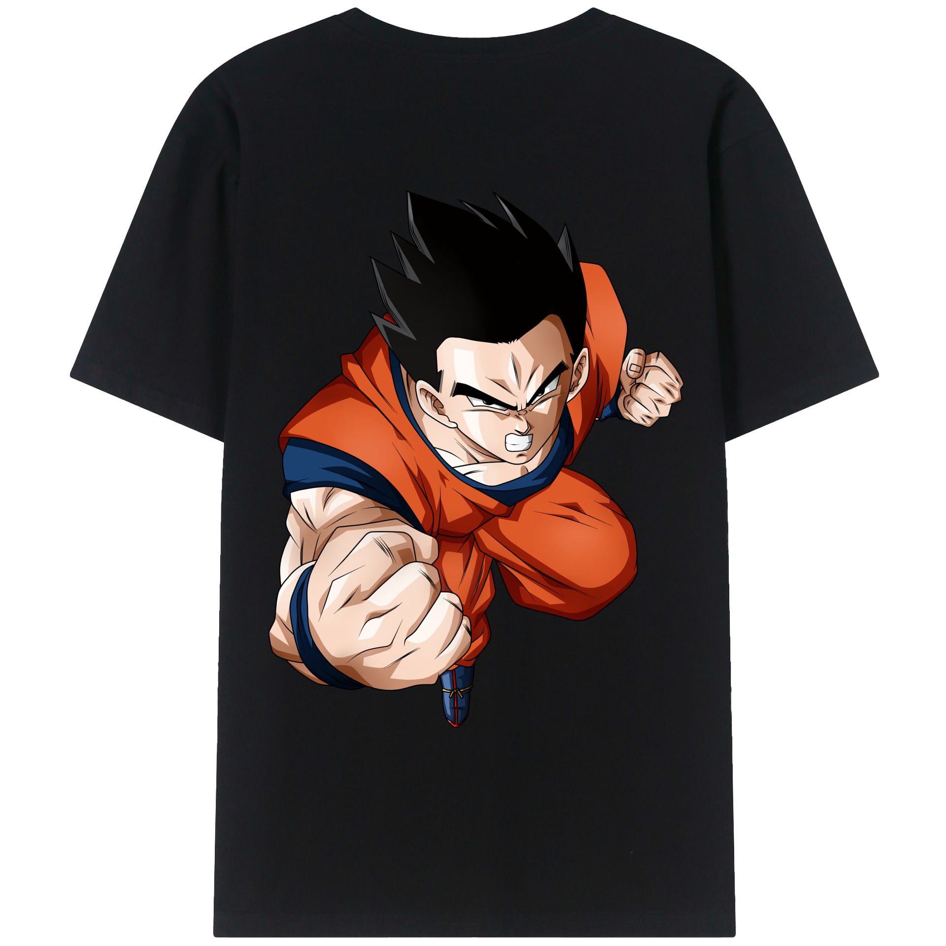 （画像用） ドラゴンボール 孫 悟飯（そんごはん）DRAGON BALL Son Gohan レディース半袖Tシャツ(バックプリント)
