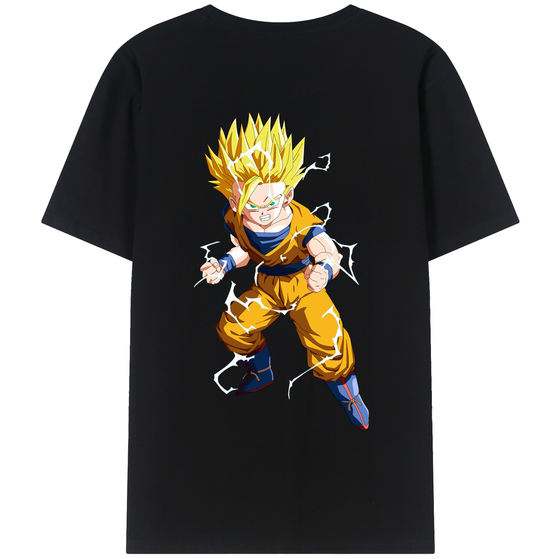 （画像用） ドラゴンボール 孫 悟飯（そんごはん）DRAGON BALL Son Gohan レディース半袖Tシャツ(バックプリント)