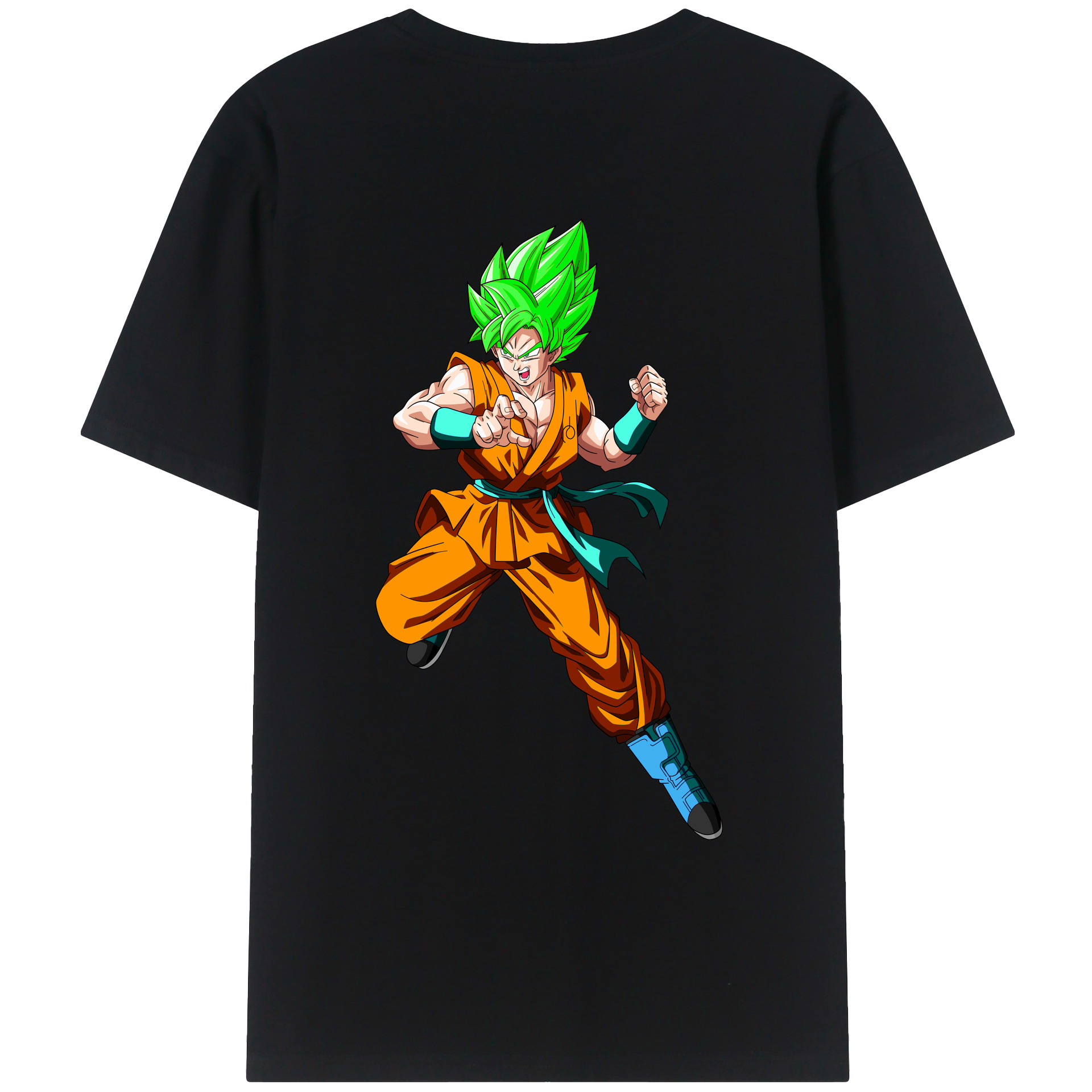 （画像用） ドラゴンボール 孫 悟飯（そんごはん）DRAGON BALL Son Gohan レディース半袖Tシャツ(バックプリント)