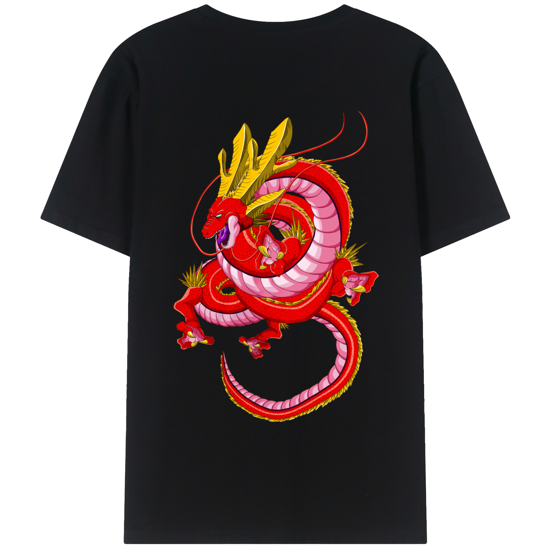 （画像用） ドラゴンボール 神龍 シェンロン DRAGON BALL Shenron レディース半袖Tシャツ(バックプリント)