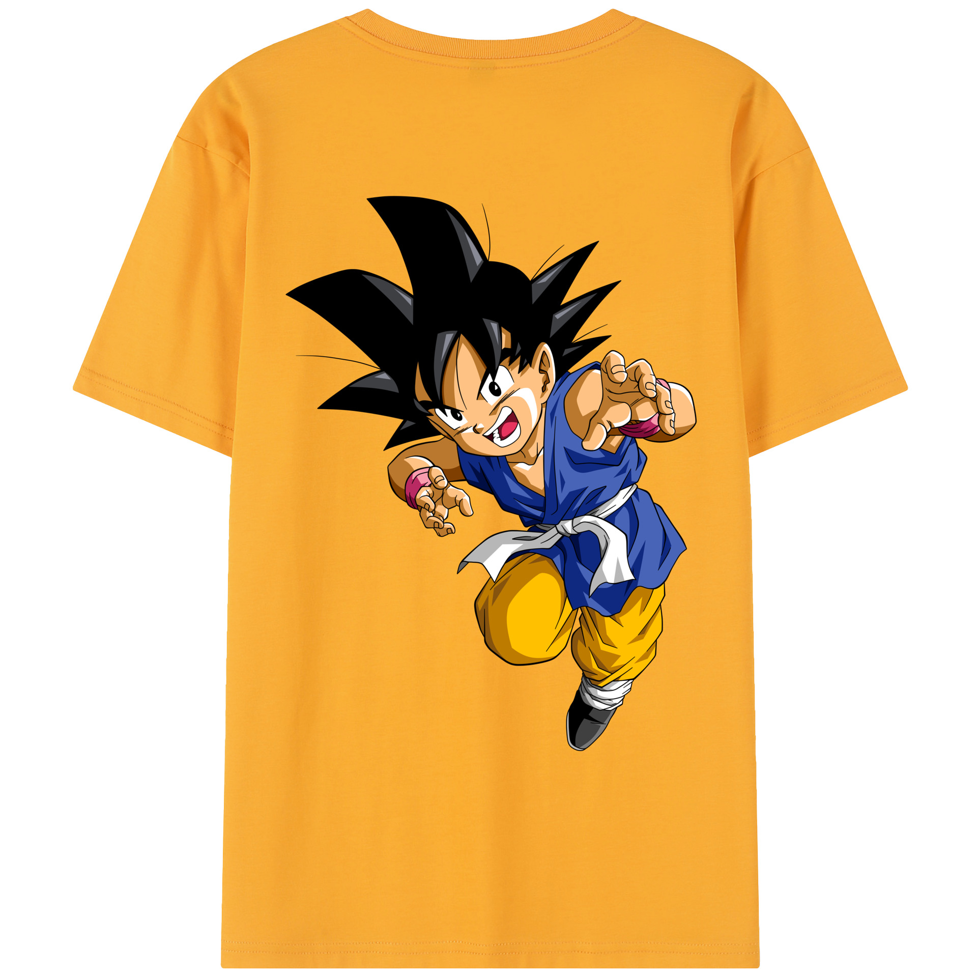 （画像用） ドラゴンボール 孫悟空（そん ごくう）Son Goku カカロット DRAGON BALL Kakarotto レディース半袖Tシャツ(バックプリント)