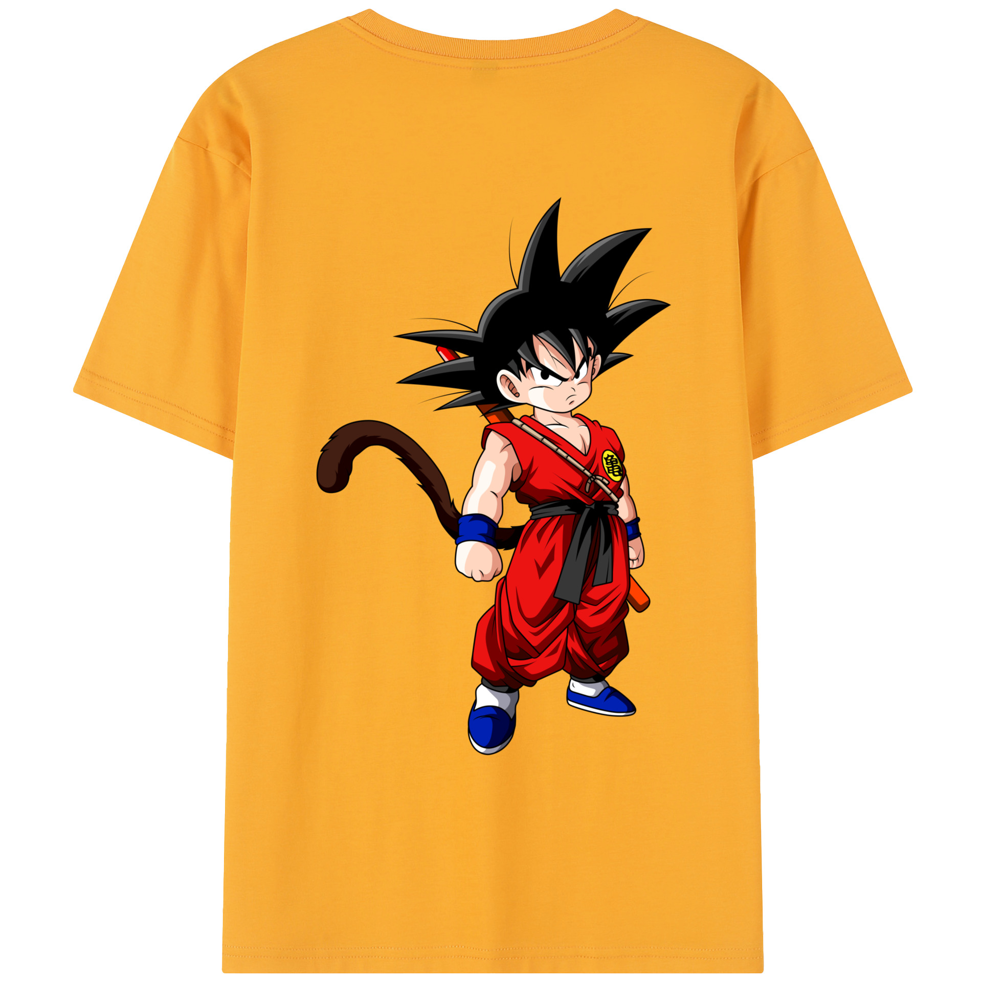 （画像用） ドラゴンボール 孫悟空（そん ごくう）Son Goku カカロット DRAGON BALL Kakarotto レディース半袖Tシャツ(バックプリント)