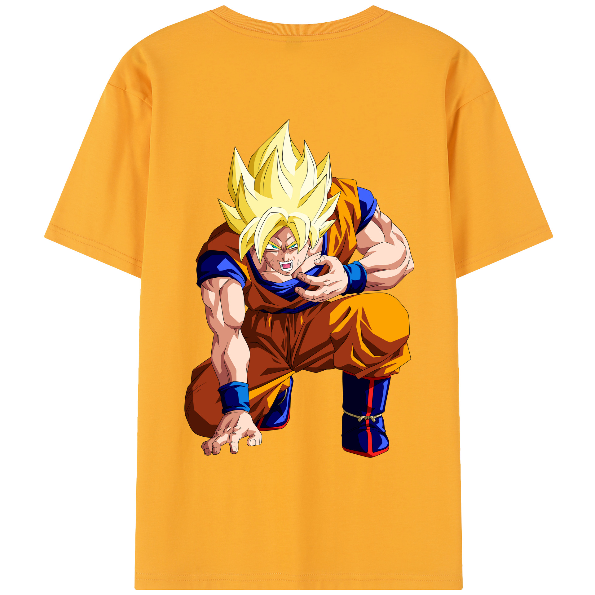 （画像用） ドラゴンボール 孫悟空（そん ごくう）Son Goku カカロット DRAGON BALL Kakarotto レディース半袖Tシャツ(バックプリント)