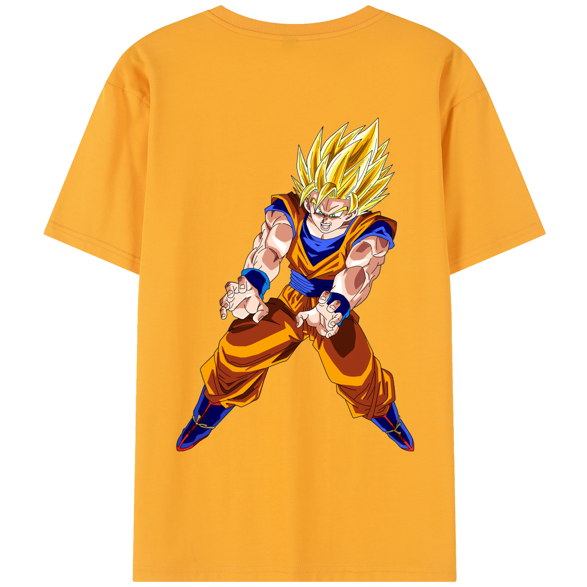 （画像用） ドラゴンボール 孫悟空（そん ごくう）Son Goku カカロット DRAGON BALL Kakarotto レディース半袖Tシャツ(バックプリント)