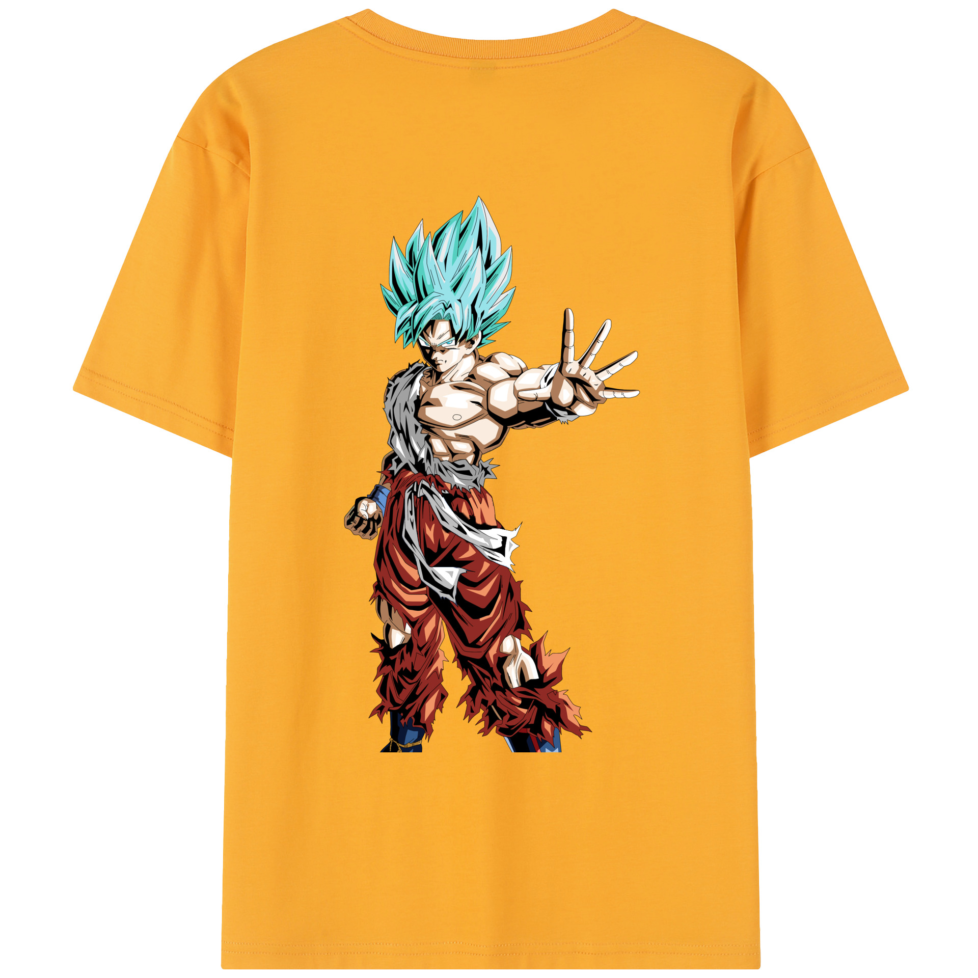 （画像用） ドラゴンボール 孫悟空（そん ごくう）Son Goku カカロット DRAGON BALL Kakarotto レディース半袖Tシャツ(バックプリント)