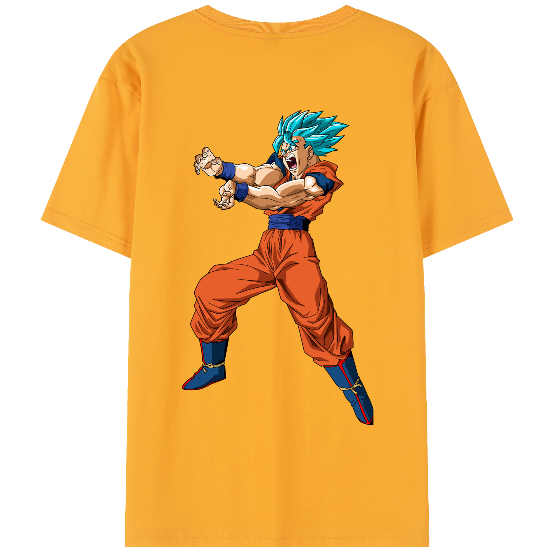 （画像用） ドラゴンボール 孫悟空（そん ごくう）Son Goku カカロット DRAGON BALL Kakarotto レディース半袖Tシャツ(バックプリント)