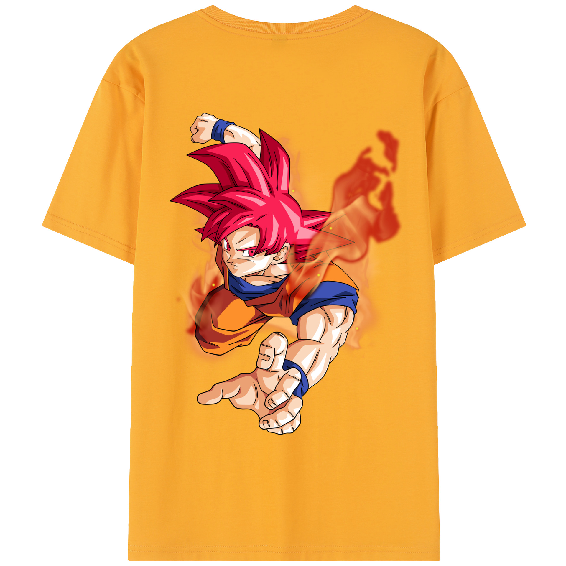 （画像用） ドラゴンボール 孫悟空（そん ごくう）Son Goku カカロット DRAGON BALL Kakarotto レディース半袖Tシャツ(バックプリント)