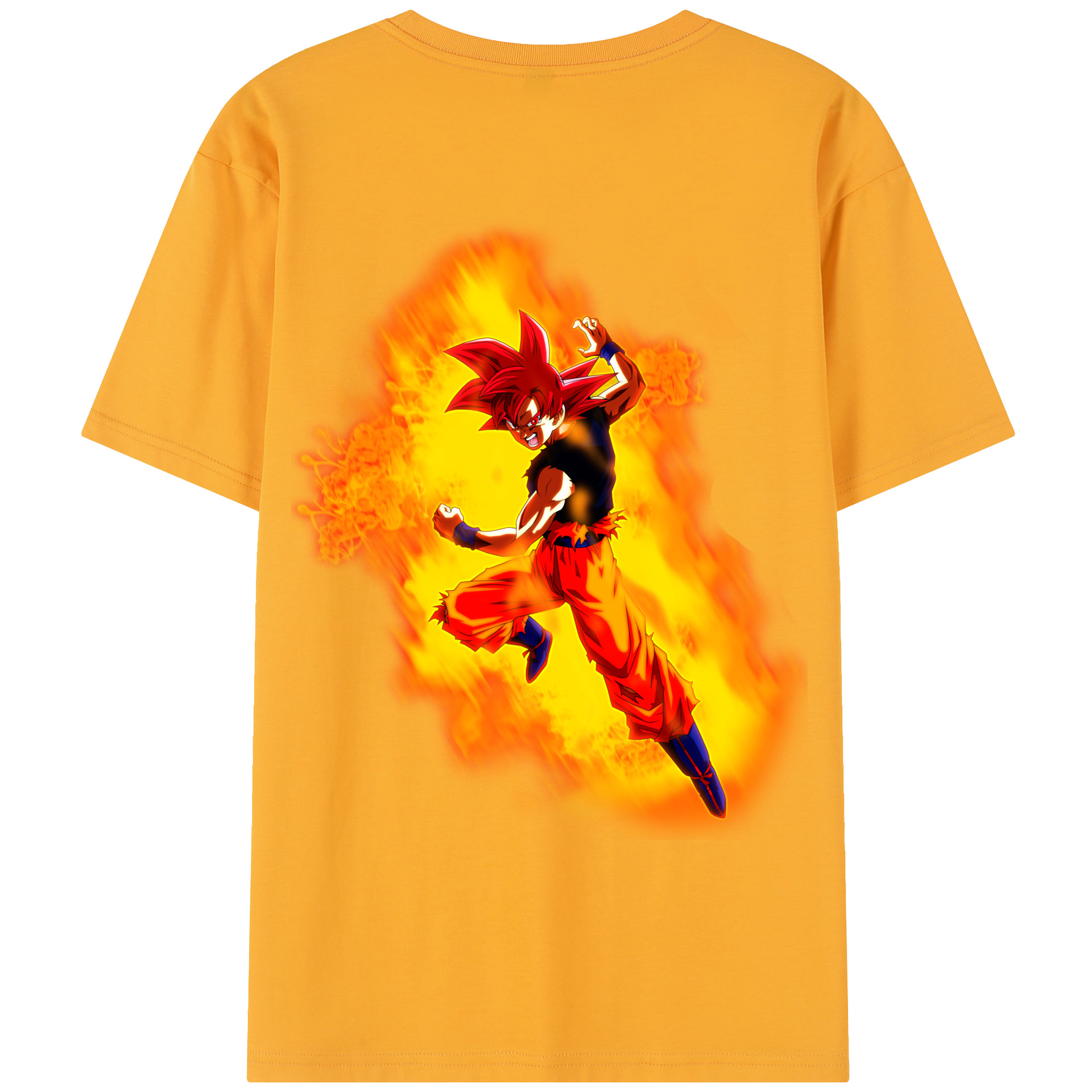 （画像用） ドラゴンボール 孫悟空（そん ごくう）Son Goku カカロット DRAGON BALL Kakarotto レディース半袖Tシャツ(バックプリント)