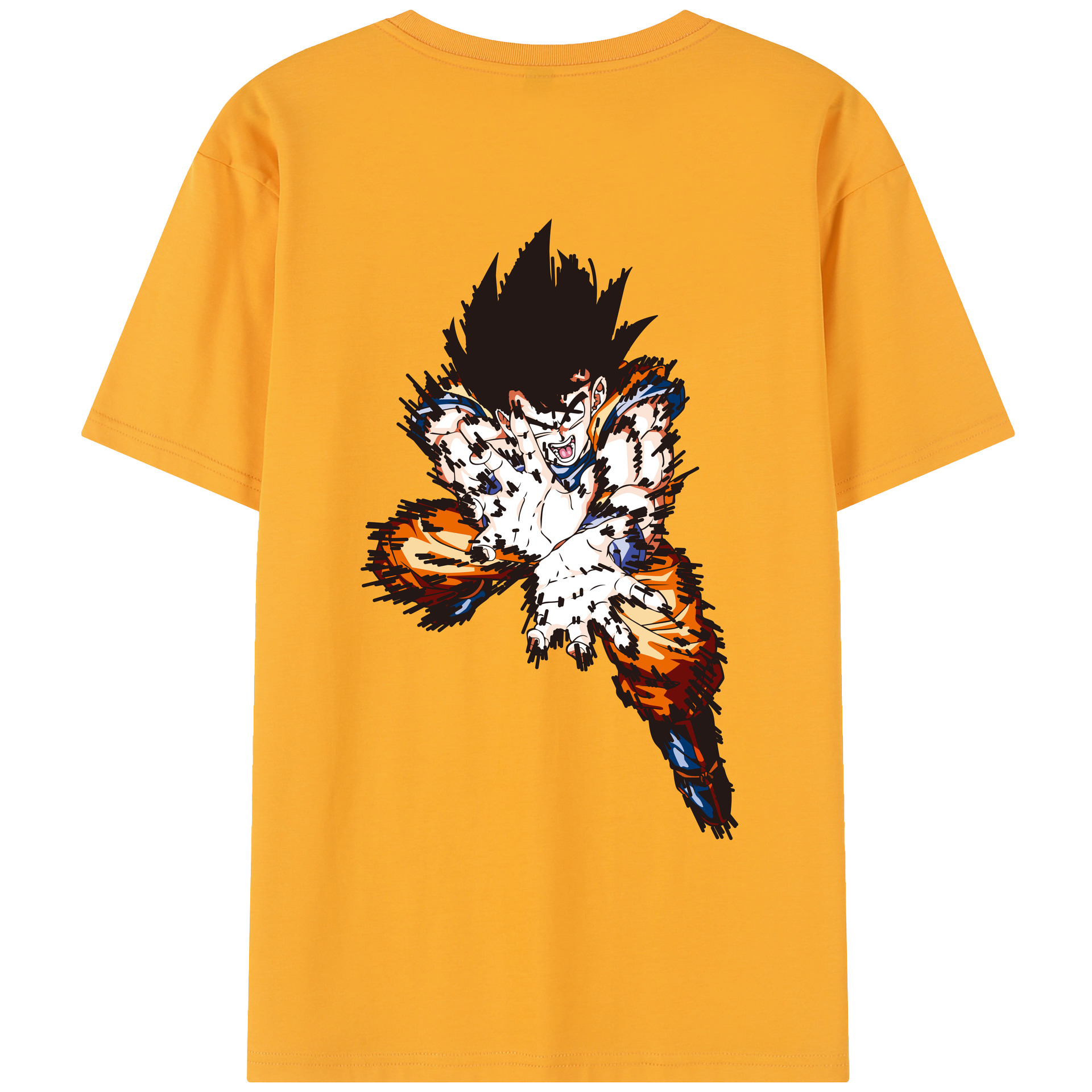 （画像用） ドラゴンボール 孫悟空（そん ごくう）Son Goku カカロット DRAGON BALL Kakarotto レディース半袖Tシャツ(バックプリント)
