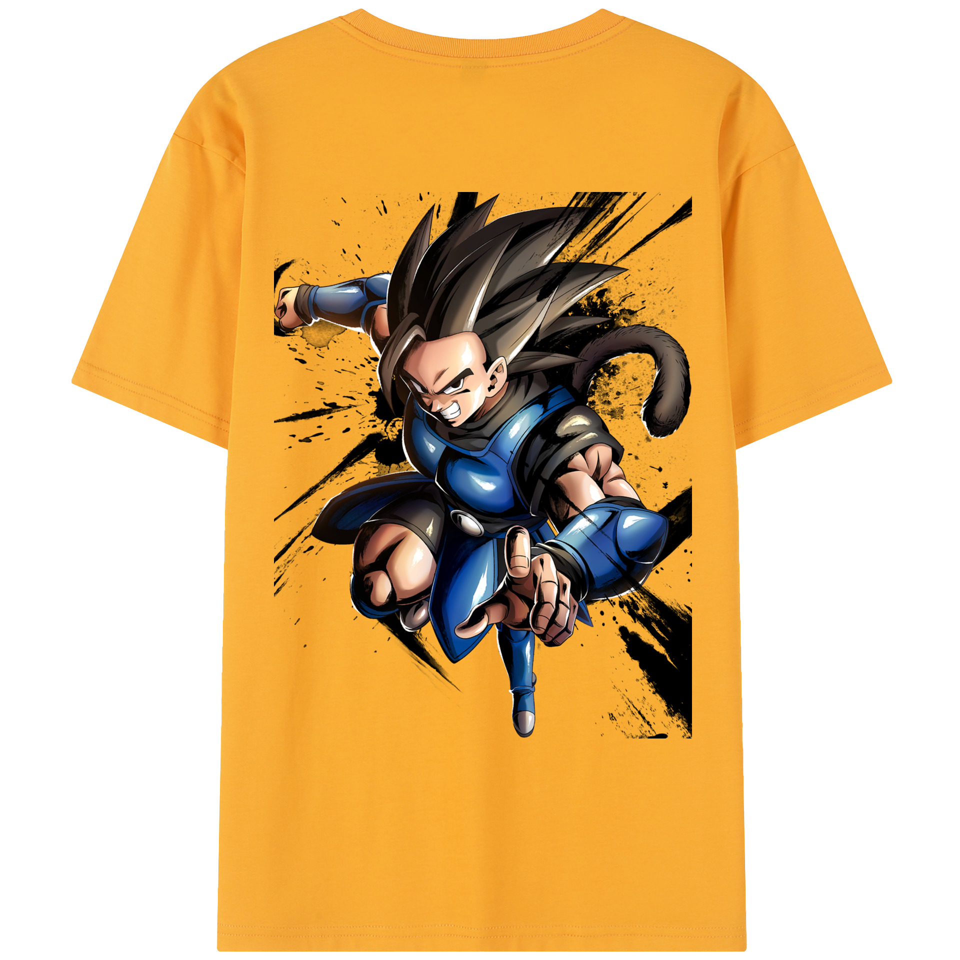 （画像用） ドラゴンボール ベジータ四世（Bejīta Yonsei）DRAGON BALL Vegeta IV レディース半袖Tシャツ(バックプリント)