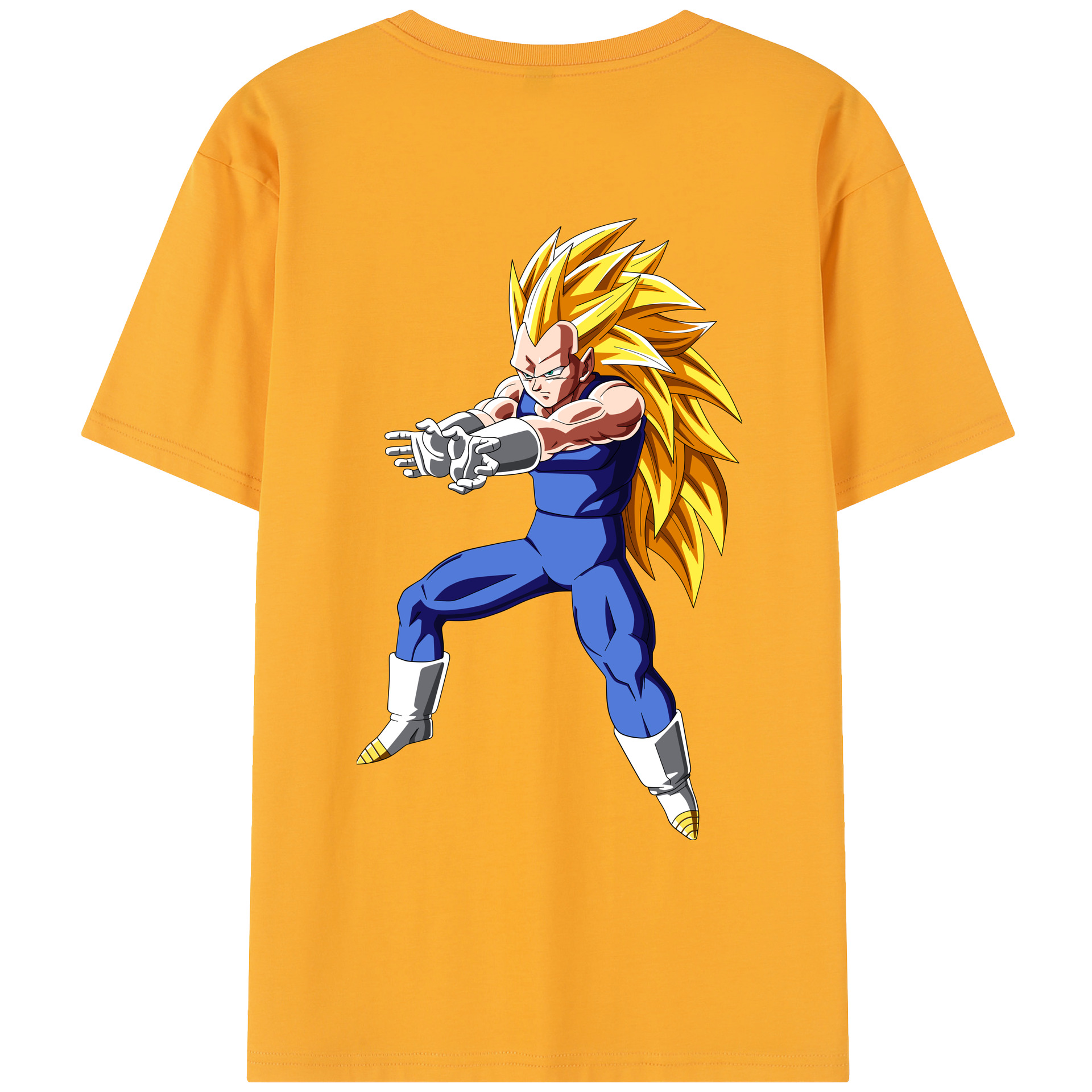 （画像用） ドラゴンボール ベジータ四世（Bejīta Yonsei）DRAGON BALL Vegeta IV レディース半袖Tシャツ(バックプリント)