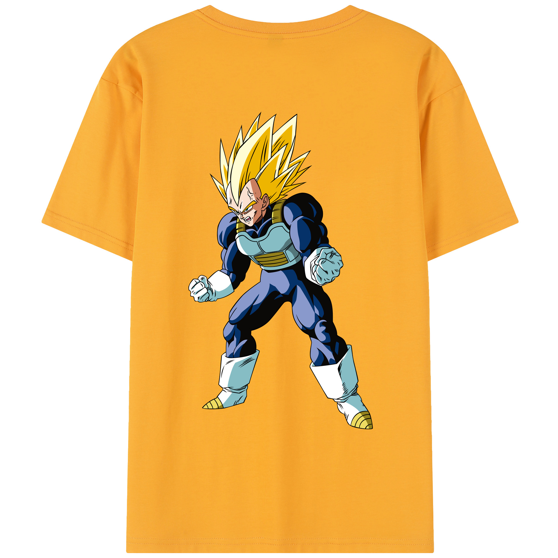 （画像用） ドラゴンボール ベジータ四世（Bejīta Yonsei）DRAGON BALL Vegeta IV レディース半袖Tシャツ(バックプリント)
