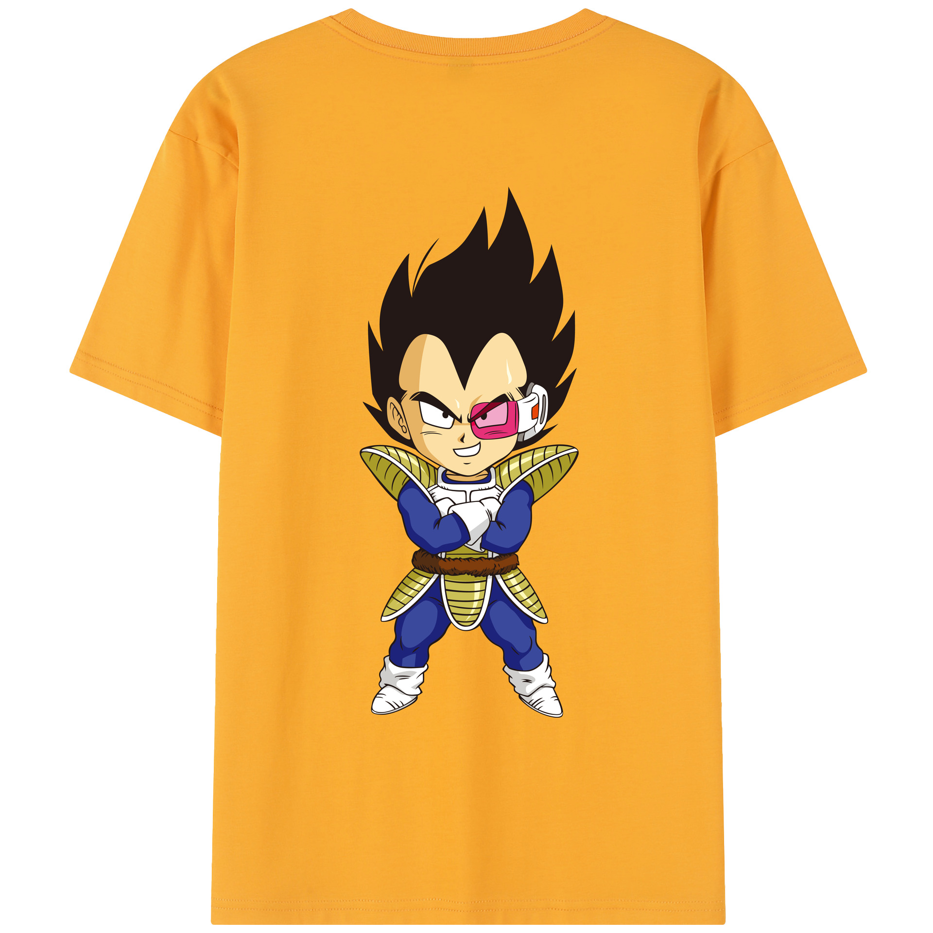 （画像用） ドラゴンボール ベジータ四世（Bejīta Yonsei）DRAGON BALL Vegeta IV レディース半袖Tシャツ(バックプリント)