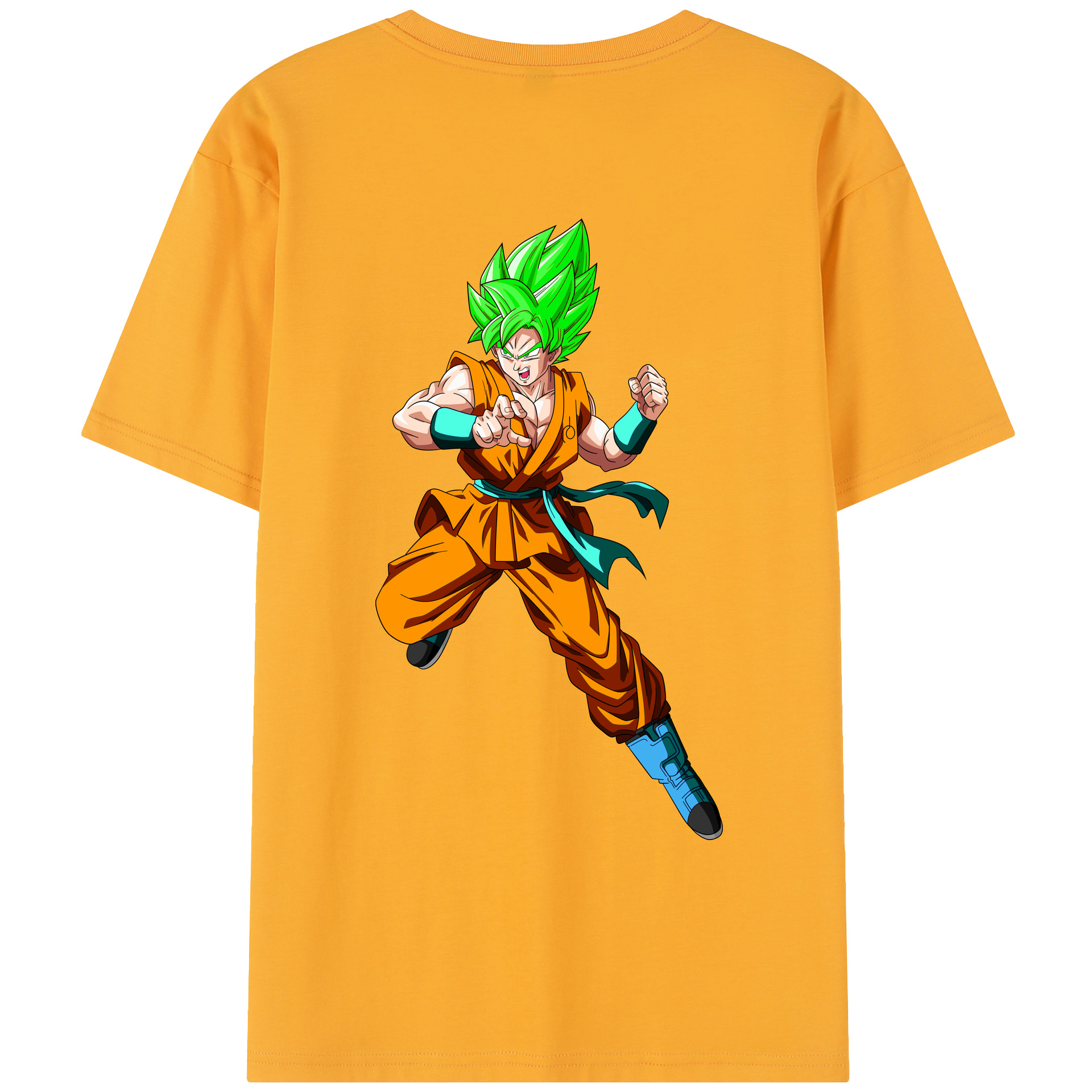 （画像用） ドラゴンボール 孫 悟飯（そんごはん）DRAGON BALL Son Gohan レディース半袖Tシャツ(バックプリント)