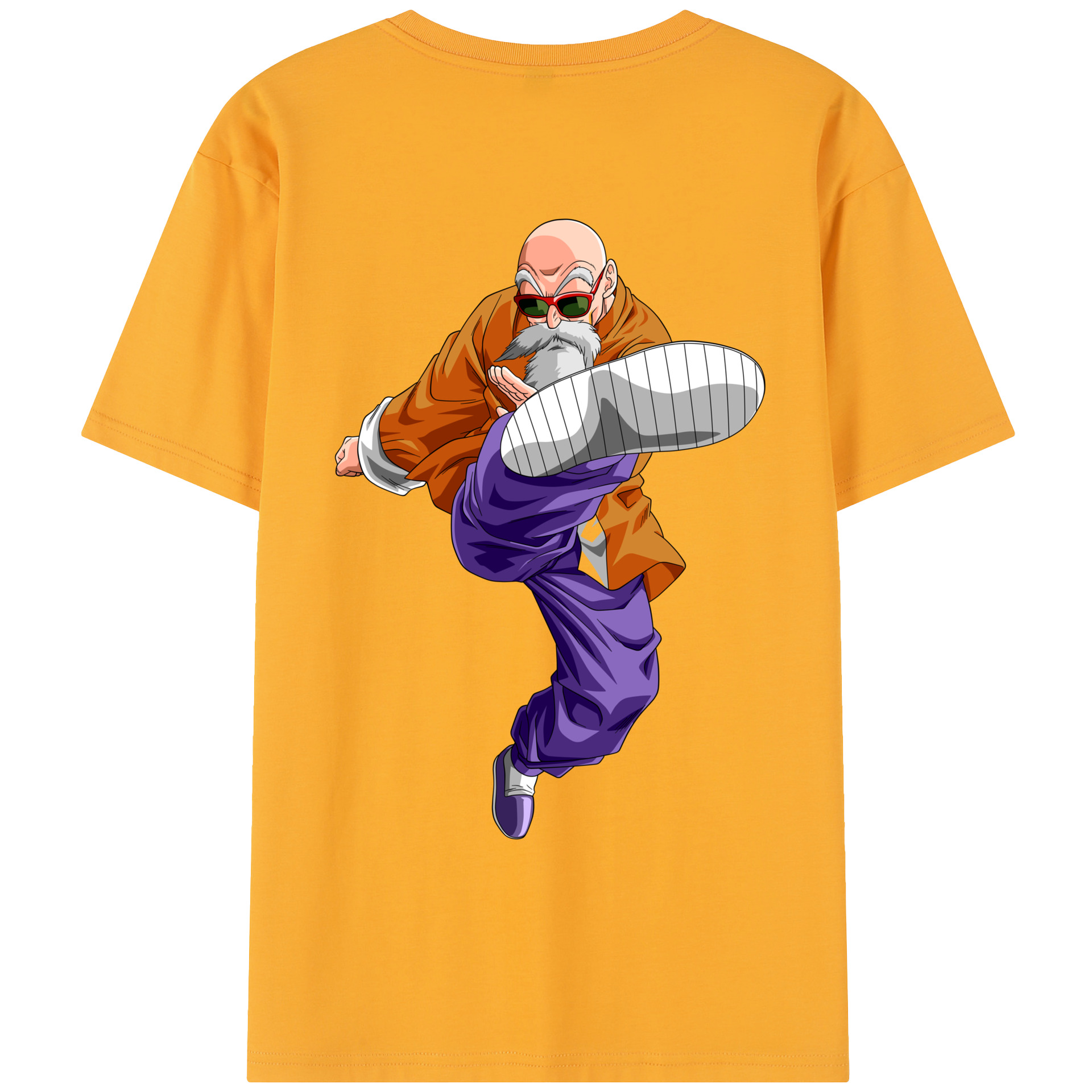 （画像用） ドラゴンボール 亀仙人（かめせんにん） DRAGON BALL Master Roshi Kame Sennin レディース半袖Tシャツ(バックプリント)