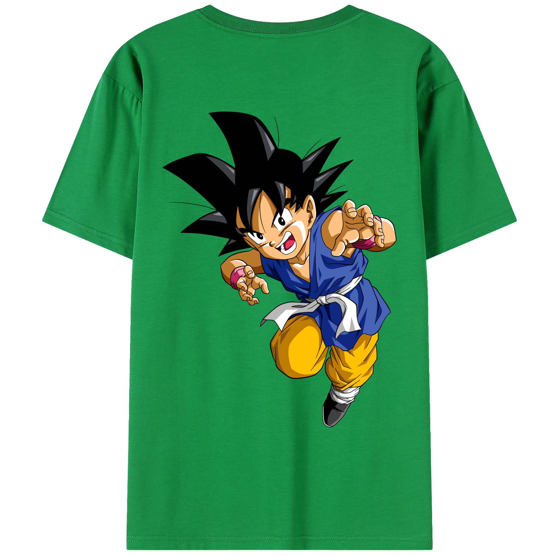 （画像用） ドラゴンボール 孫悟空（そん ごくう）Son Goku カカロット DRAGON BALL Kakarotto レディース半袖Tシャツ(バックプリント)