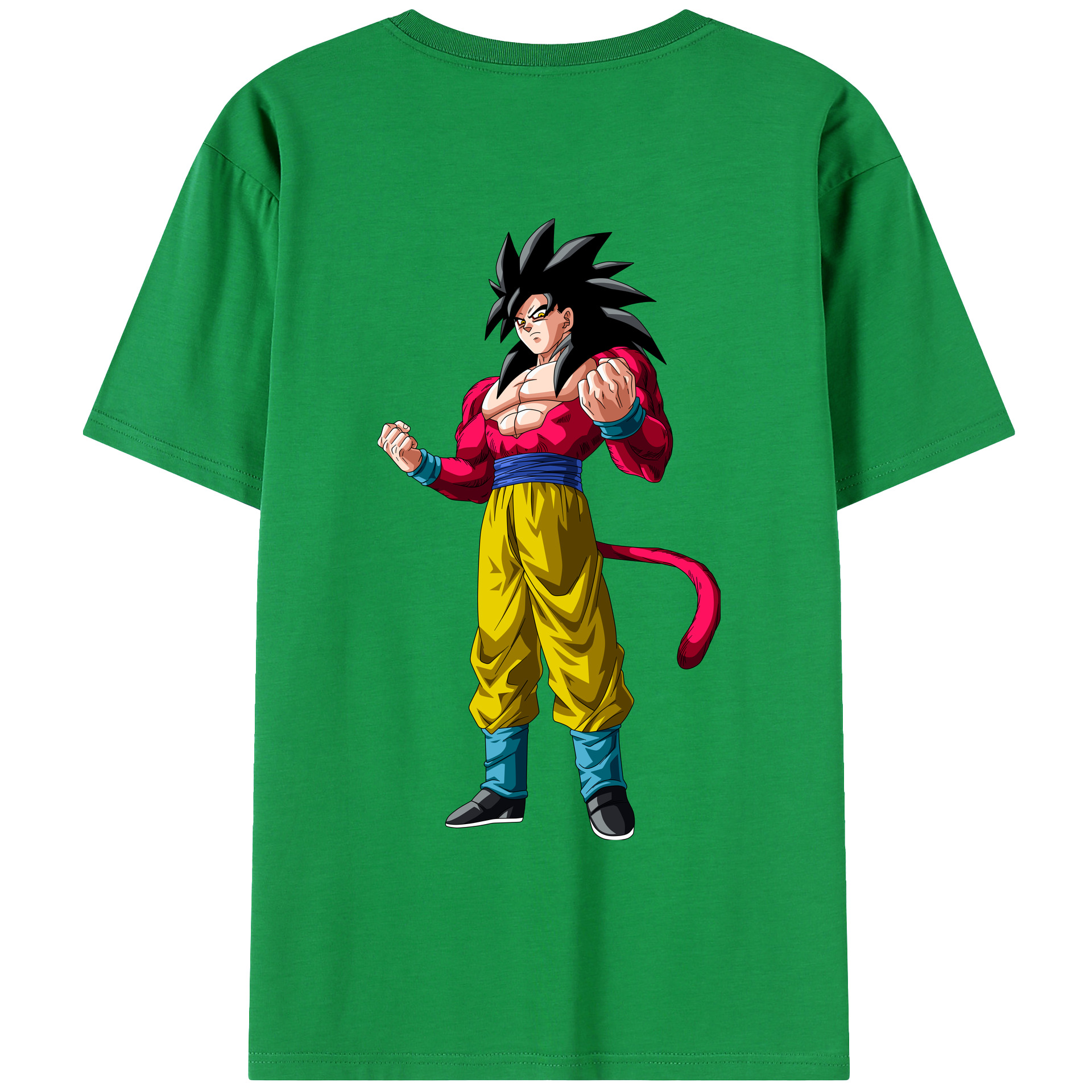 （画像用） ドラゴンボール 孫悟空（そん ごくう）Son Goku カカロット DRAGON BALL Kakarotto レディース半袖Tシャツ(バックプリント)