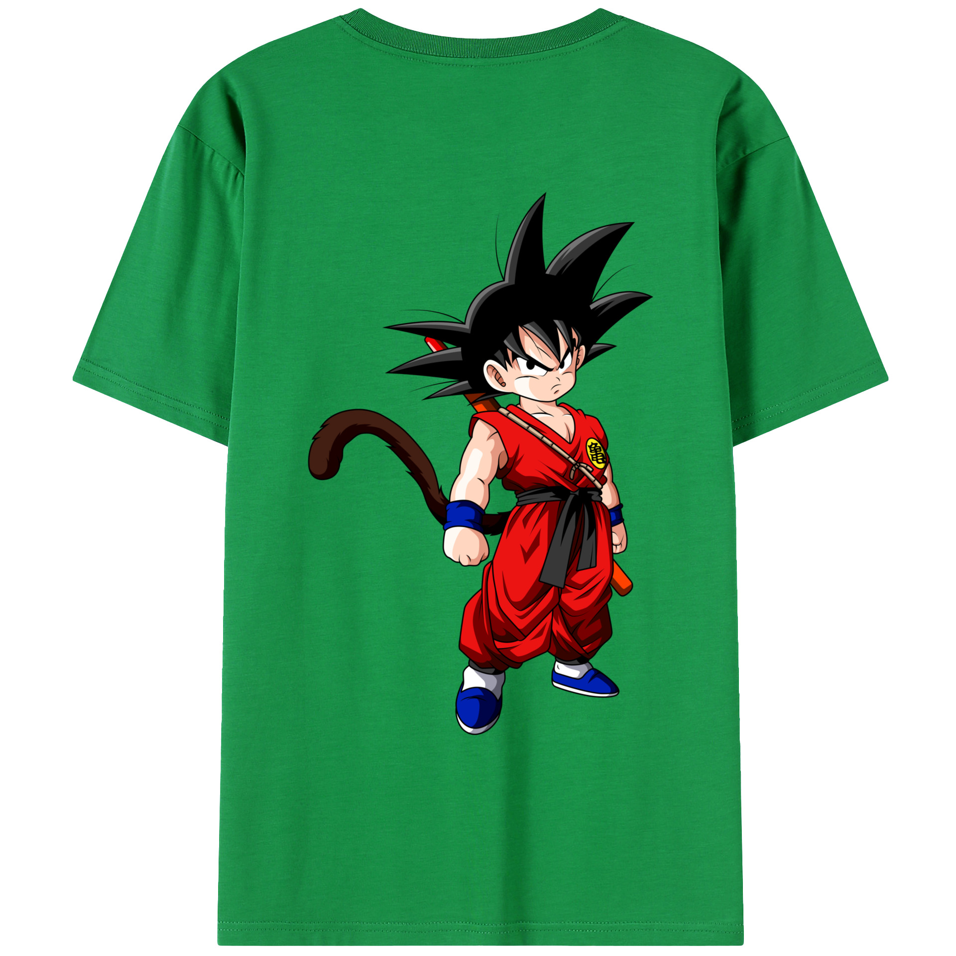 （画像用） ドラゴンボール 孫悟空（そん ごくう）Son Goku カカロット DRAGON BALL Kakarotto レディース半袖Tシャツ(バックプリント)