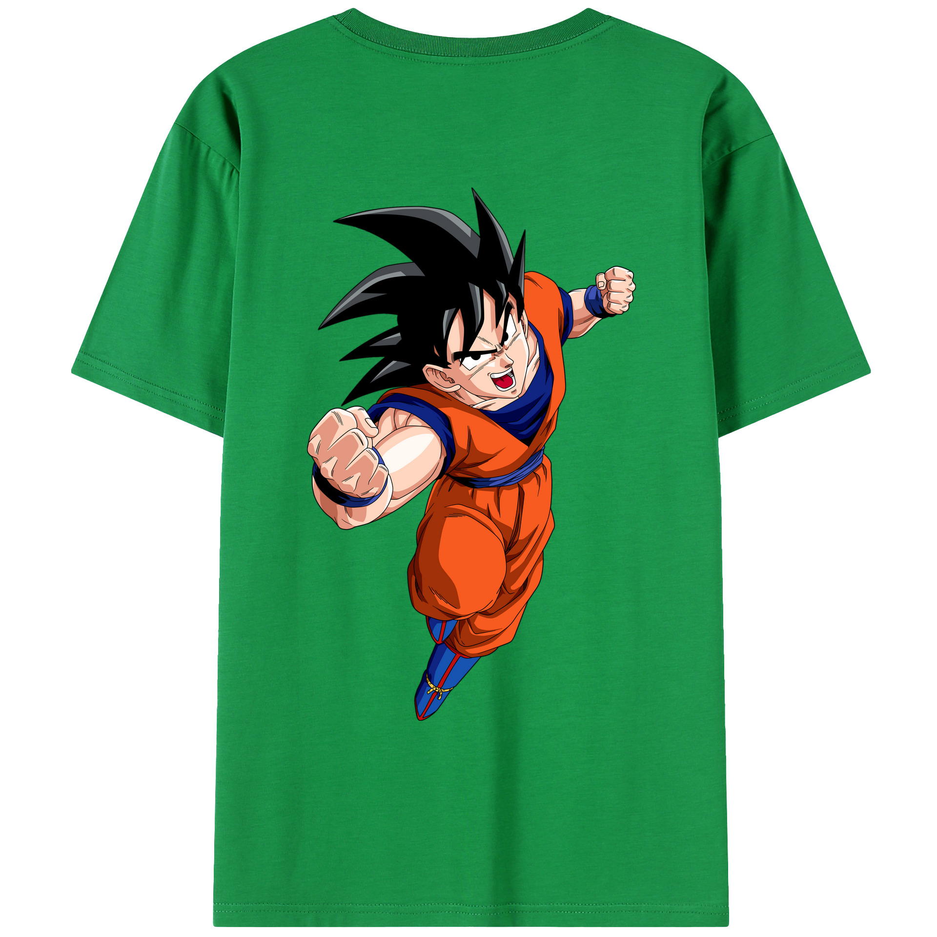 （画像用） ドラゴンボール 孫悟空（そん ごくう）Son Goku カカロット DRAGON BALL Kakarotto レディース半袖Tシャツ(バックプリント)