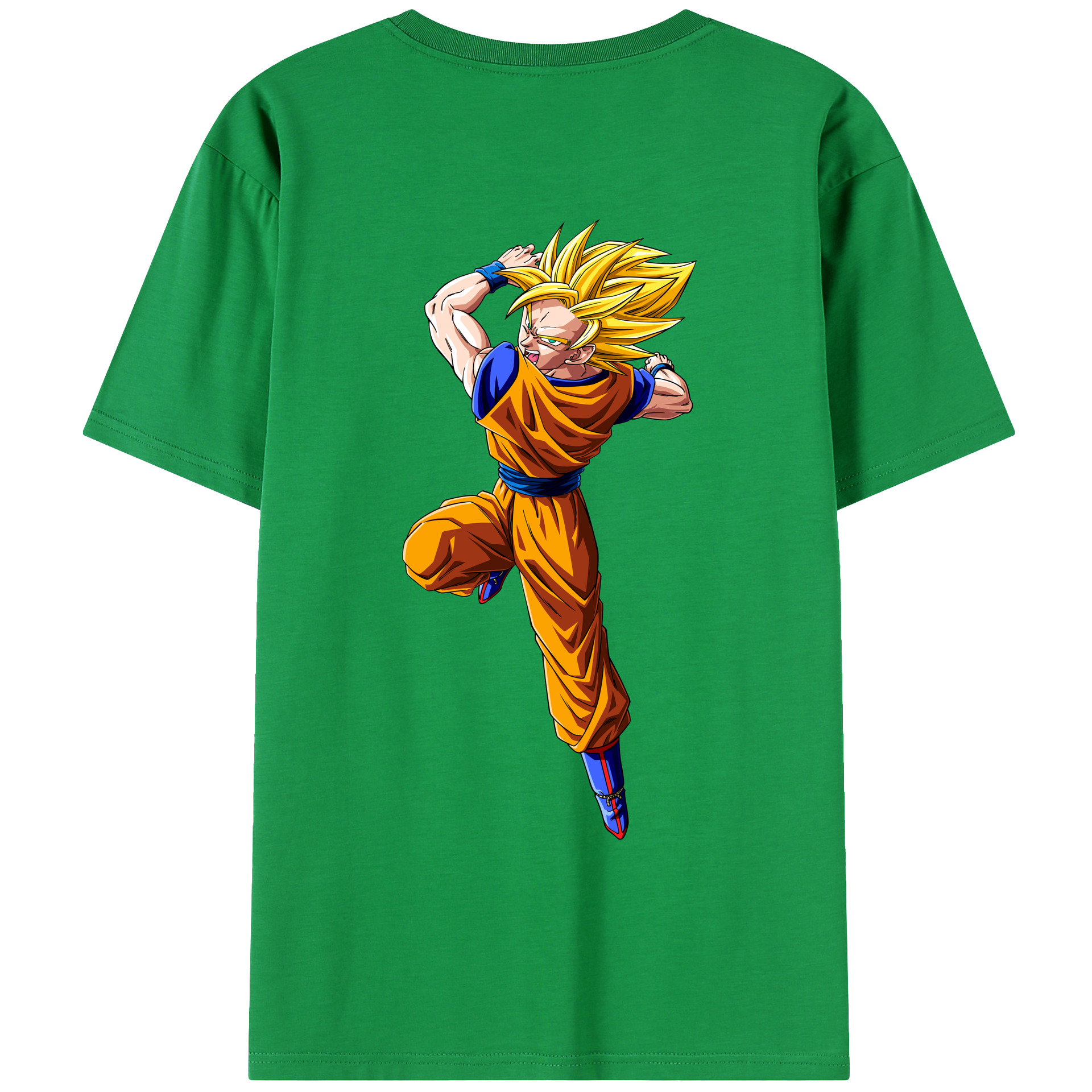 （画像用） ドラゴンボール 孫悟空（そん ごくう）Son Goku カカロット DRAGON BALL Kakarotto レディース半袖Tシャツ(バックプリント)
