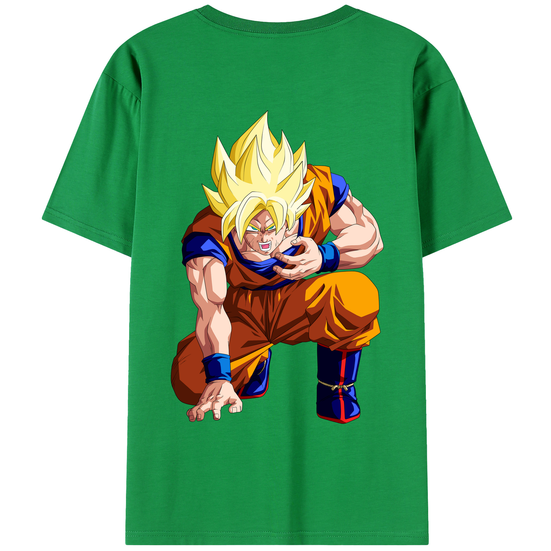 （画像用） ドラゴンボール 孫悟空（そん ごくう）Son Goku カカロット DRAGON BALL Kakarotto レディース半袖Tシャツ(バックプリント)