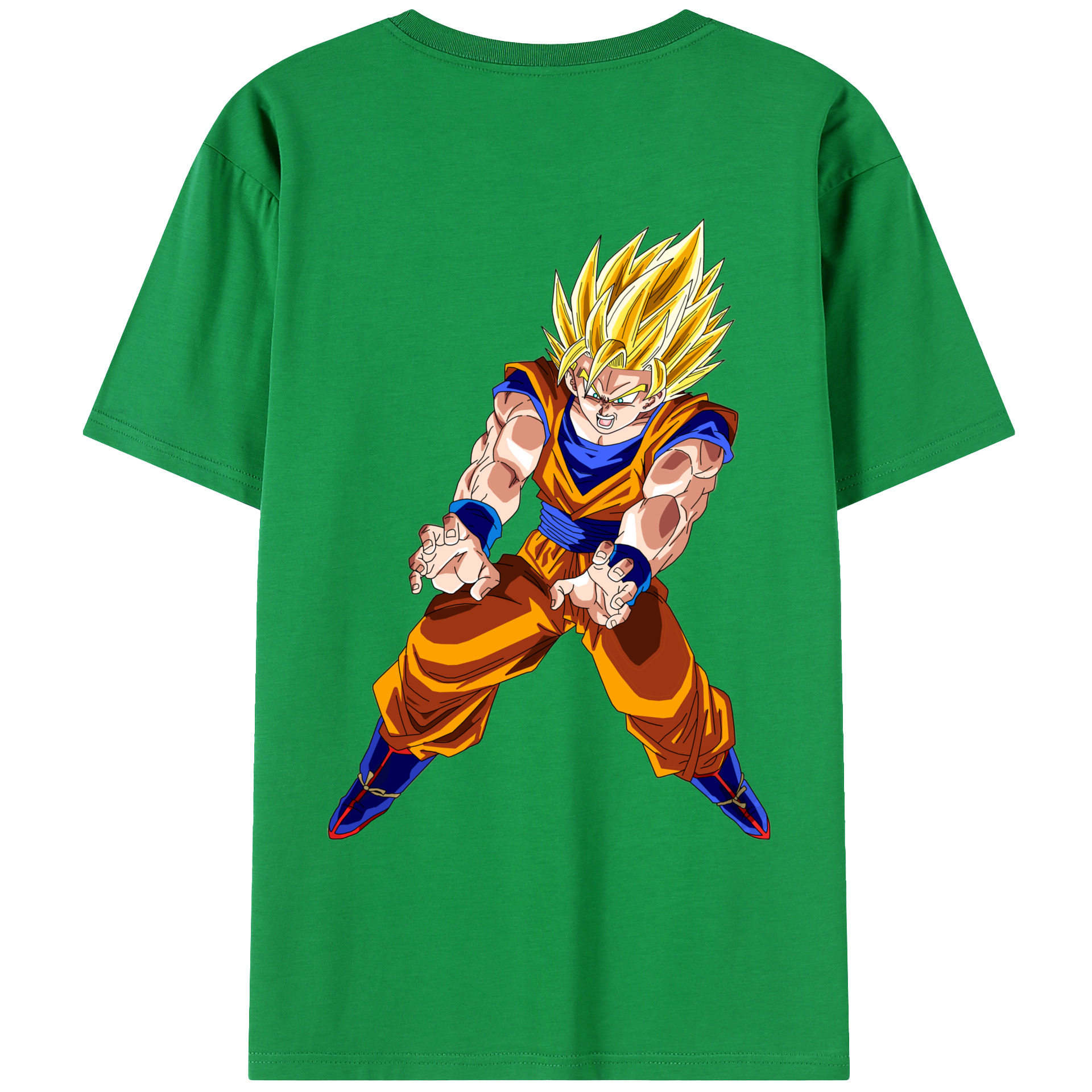 （画像用） ドラゴンボール 孫悟空（そん ごくう）Son Goku カカロット DRAGON BALL Kakarotto レディース半袖Tシャツ(バックプリント)