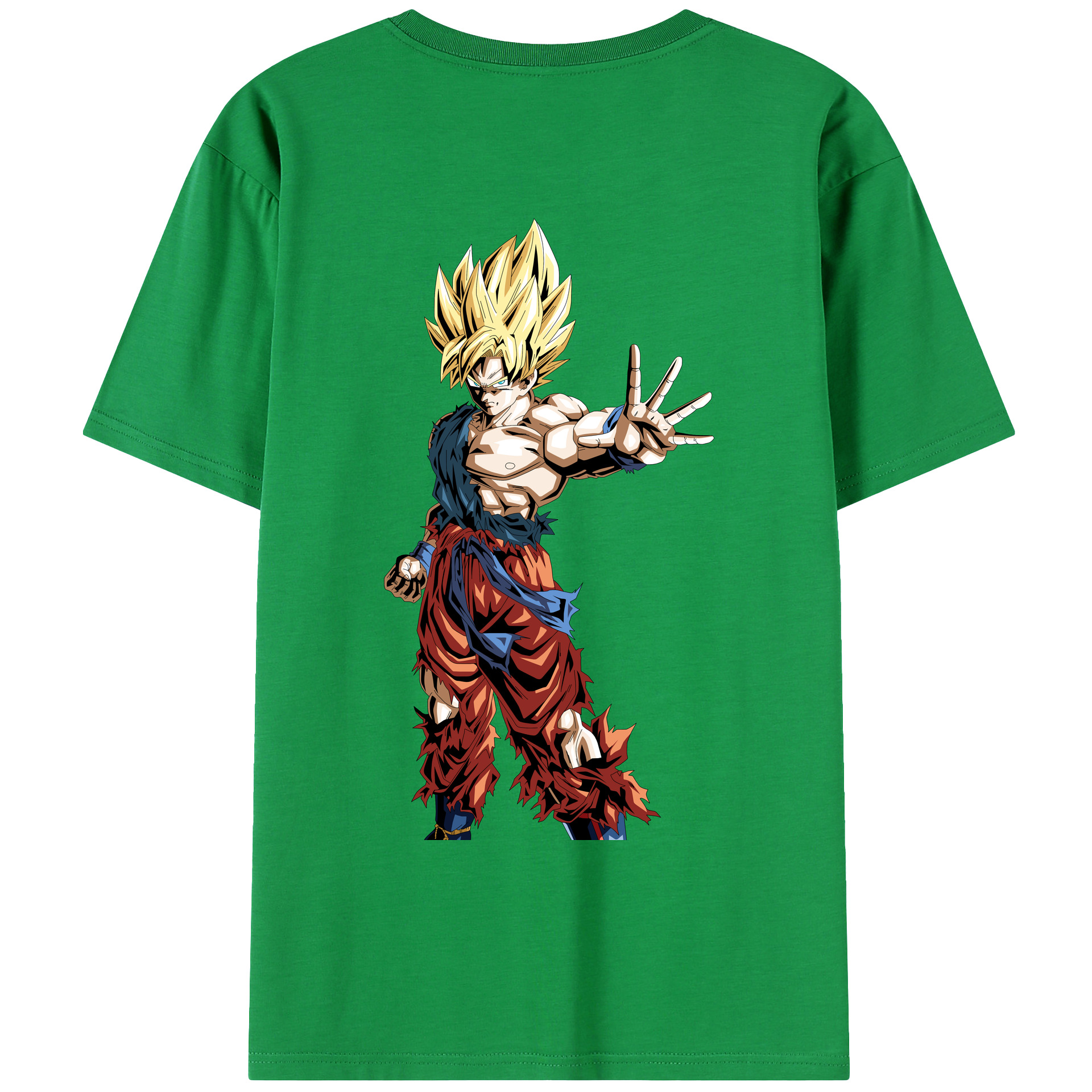 （画像用） ドラゴンボール 孫悟空（そん ごくう）Son Goku カカロット DRAGON BALL Kakarotto レディース半袖Tシャツ(バックプリント)