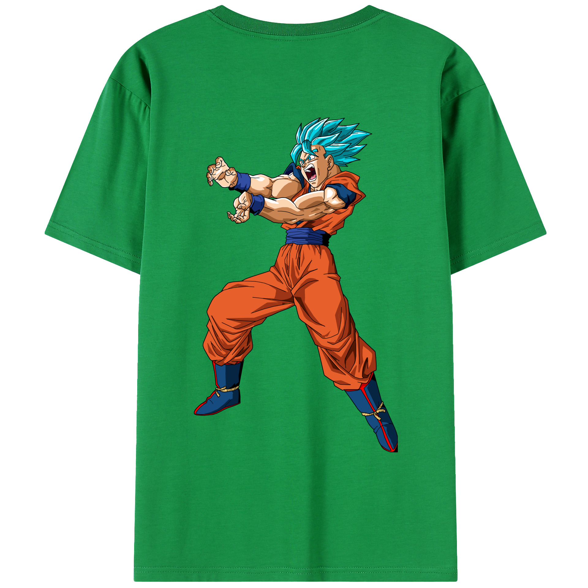（画像用） ドラゴンボール 孫悟空（そん ごくう）Son Goku カカロット DRAGON BALL Kakarotto レディース半袖Tシャツ(バックプリント)