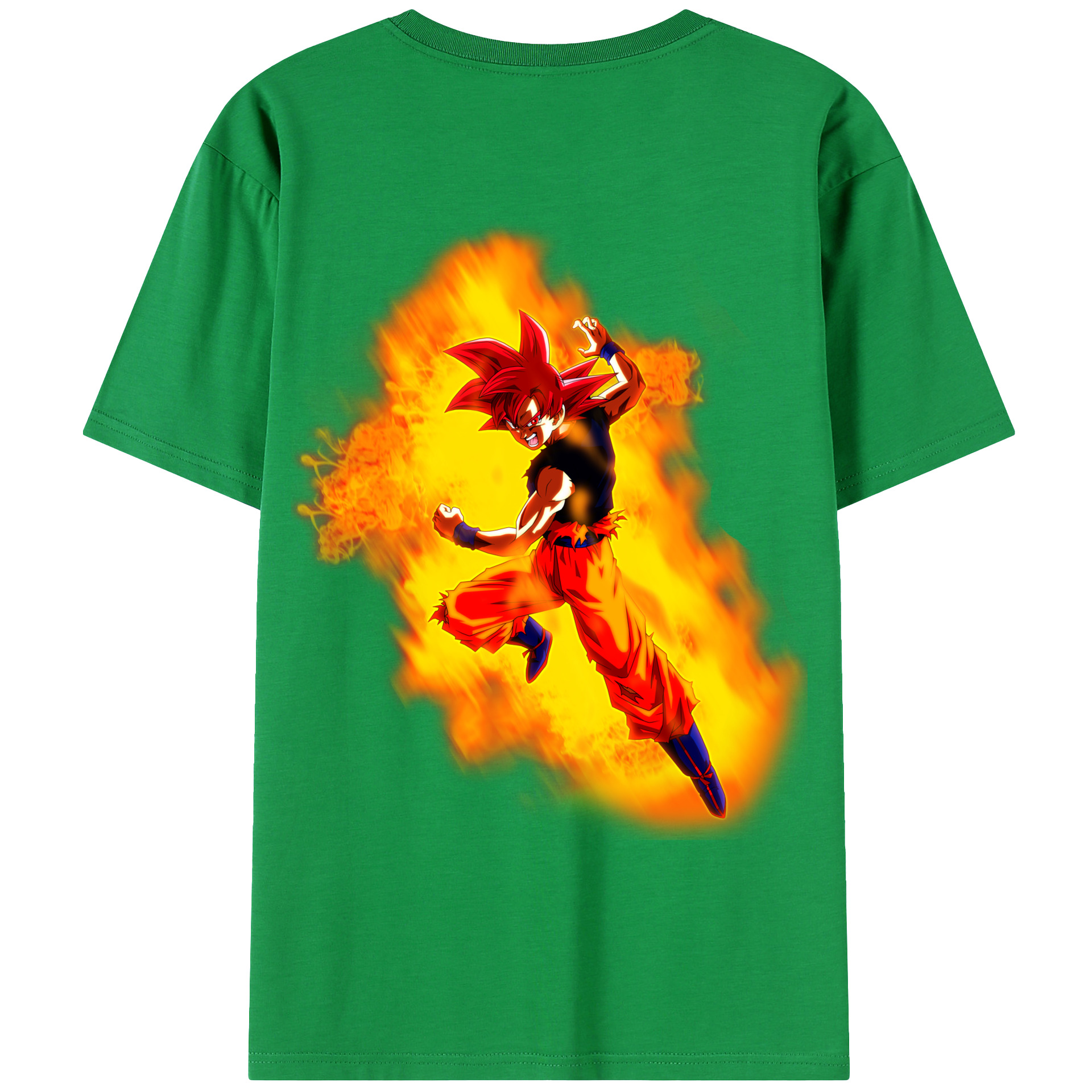 （画像用） ドラゴンボール 孫悟空（そん ごくう）Son Goku カカロット DRAGON BALL Kakarotto レディース半袖Tシャツ(バックプリント)