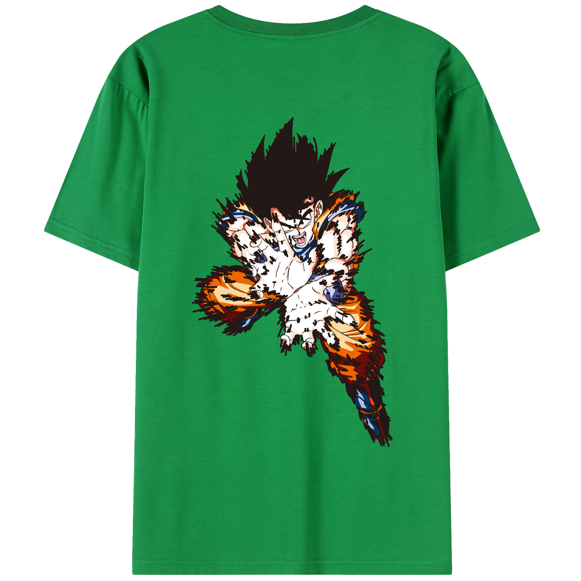 （画像用） ドラゴンボール 孫悟空（そん ごくう）Son Goku カカロット DRAGON BALL Kakarotto レディース半袖Tシャツ(バックプリント)