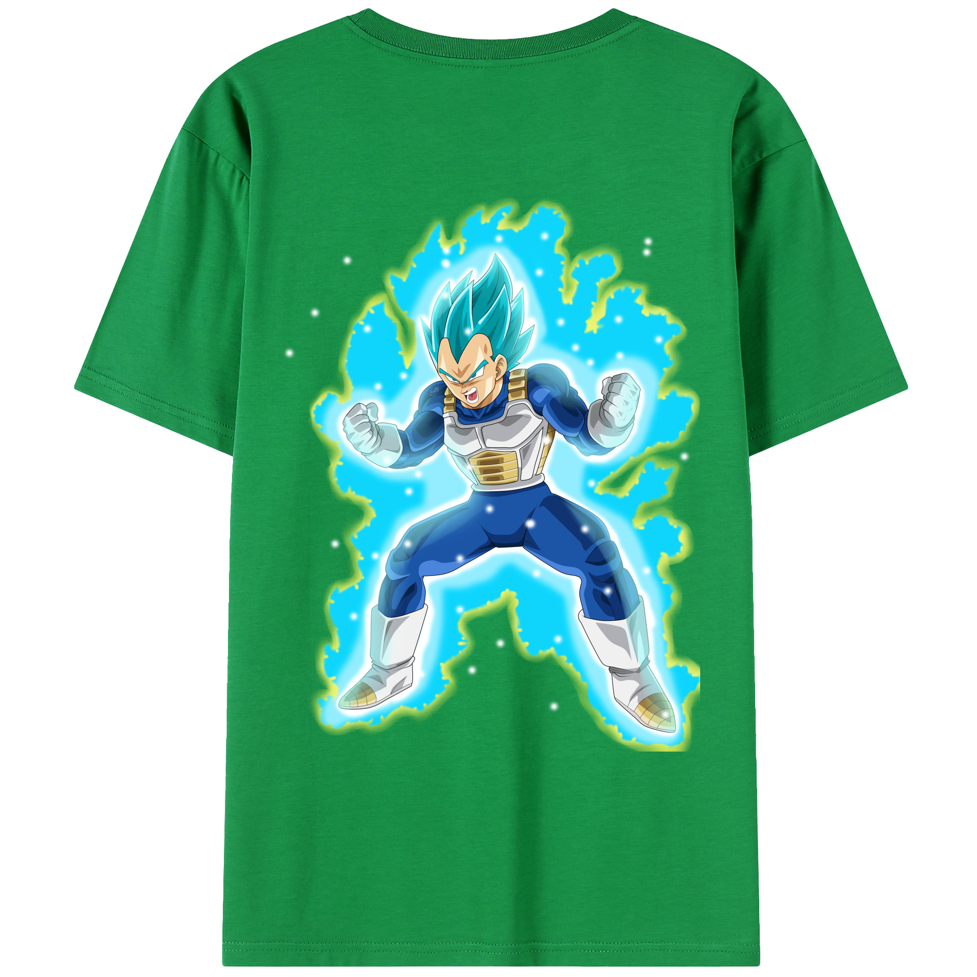 （画像用） ドラゴンボール ベジータ四世（Bejīta Yonsei）DRAGON BALL Vegeta IV レディース半袖Tシャツ(バックプリント)